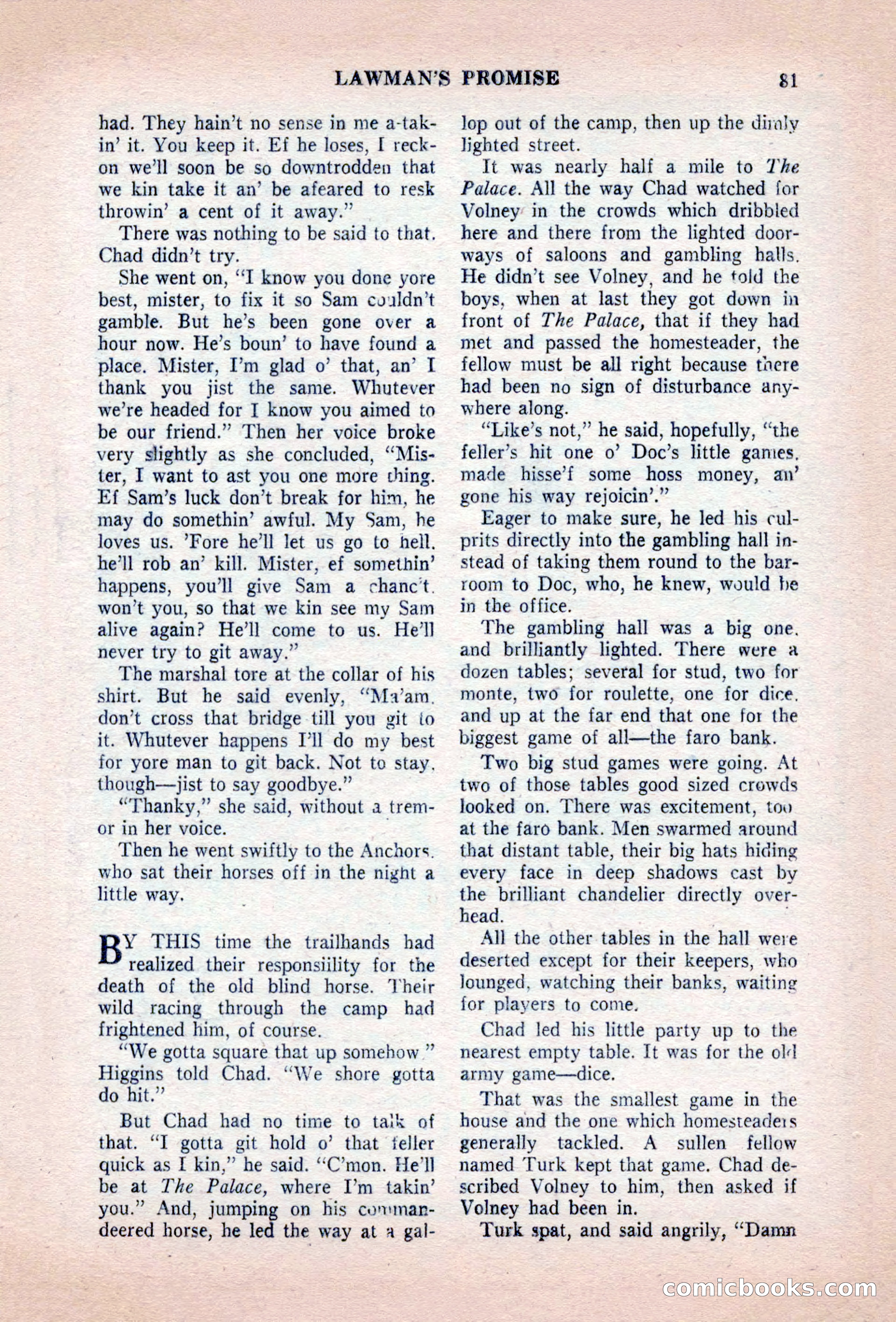 Famous Western, August 1955 — page 81 of 100