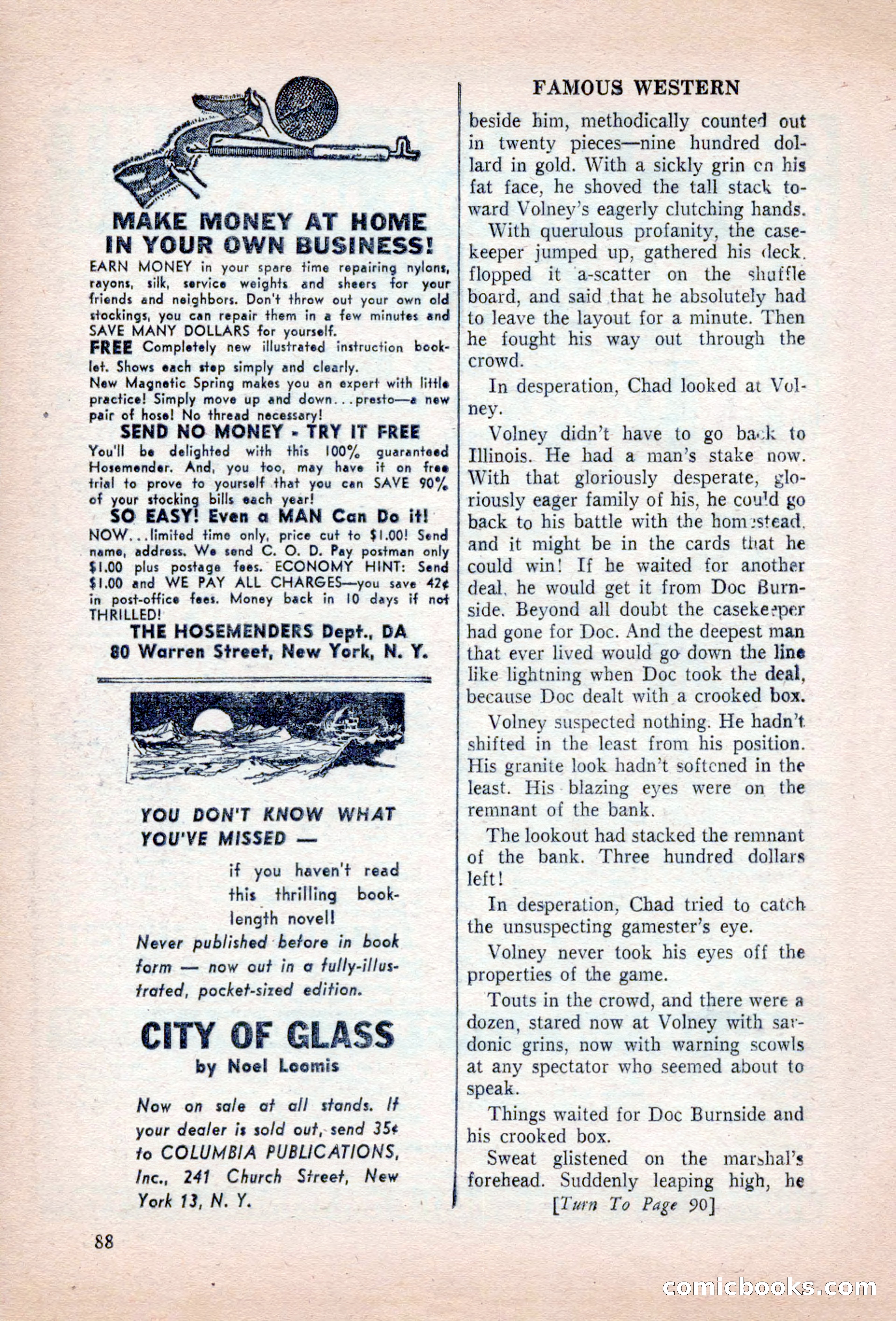 Famous Western, August 1955 — page 88 of 100