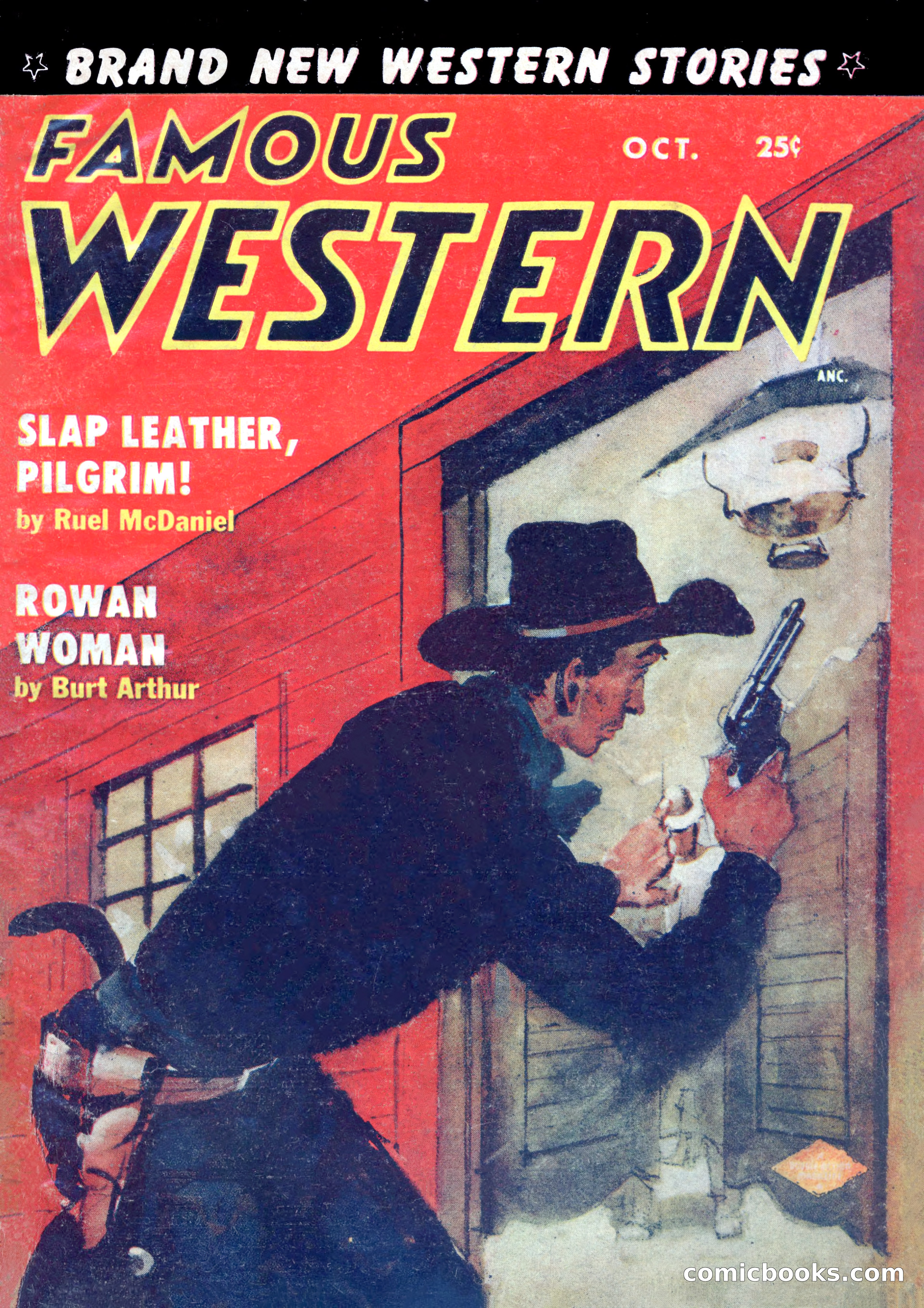 Famous Western, October 1955 — page 1 of 100