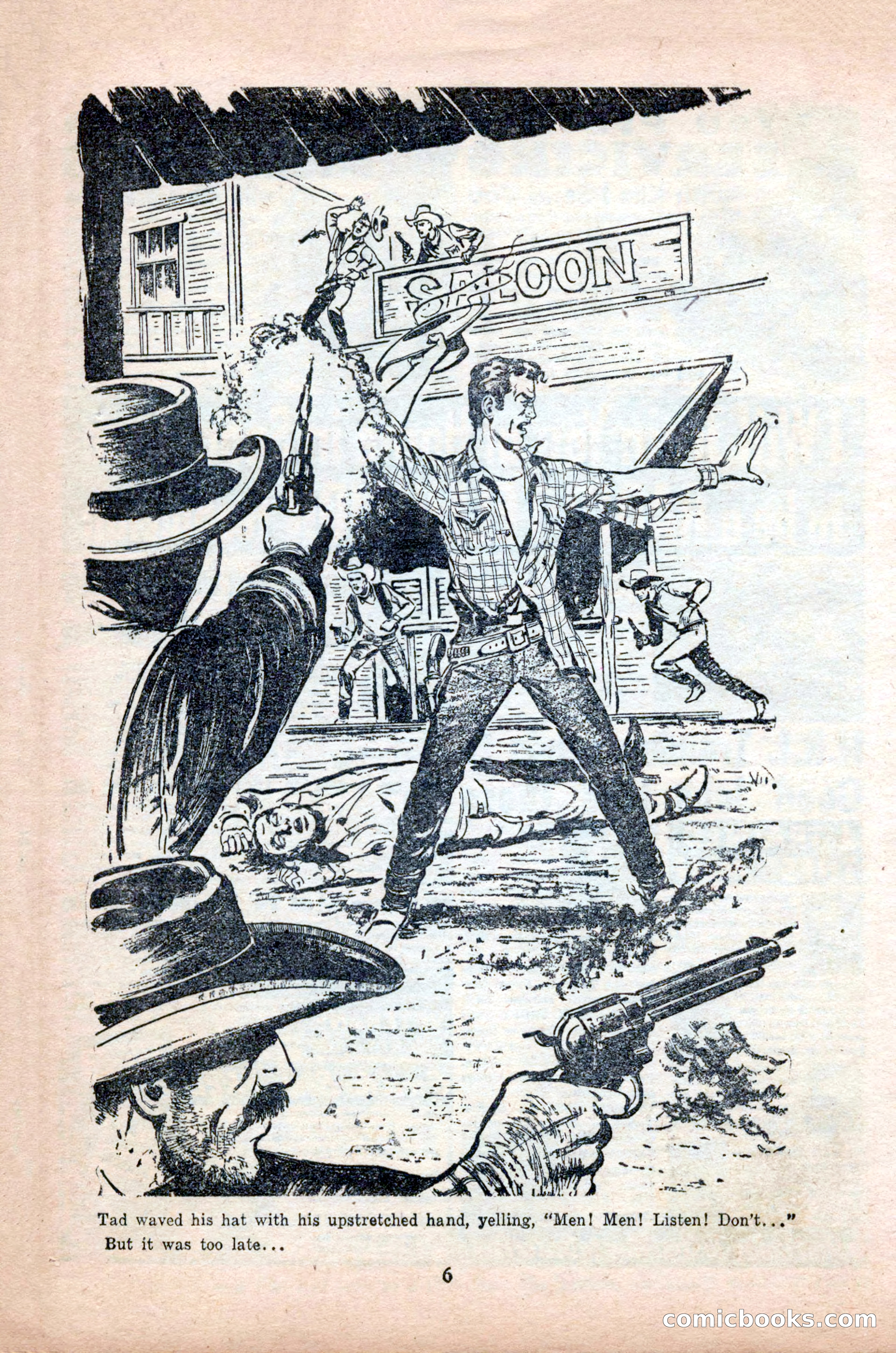 Famous Western, October 1955 — page 6 of 100