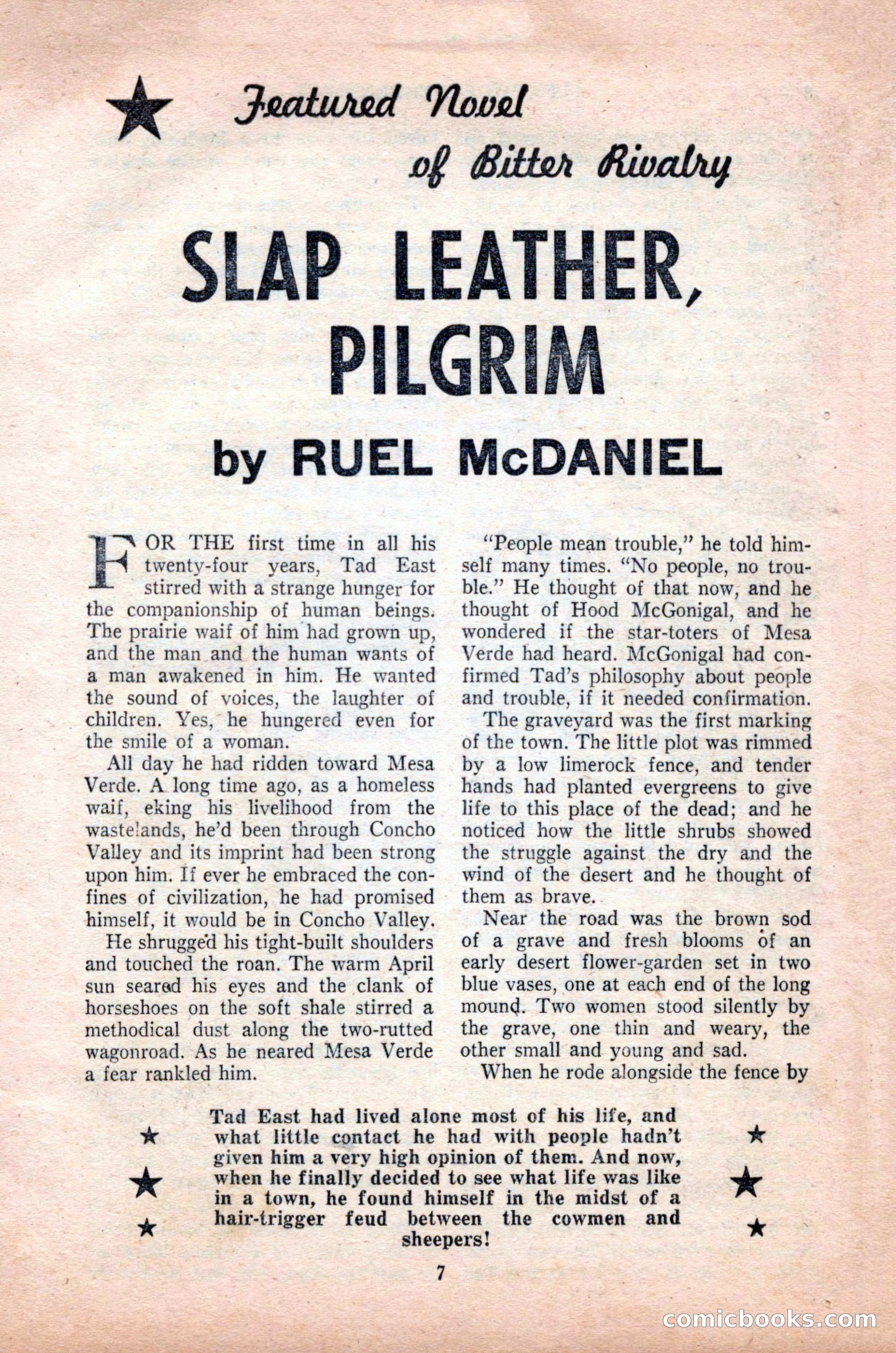 Famous Western, October 1955 — page 7 of 100