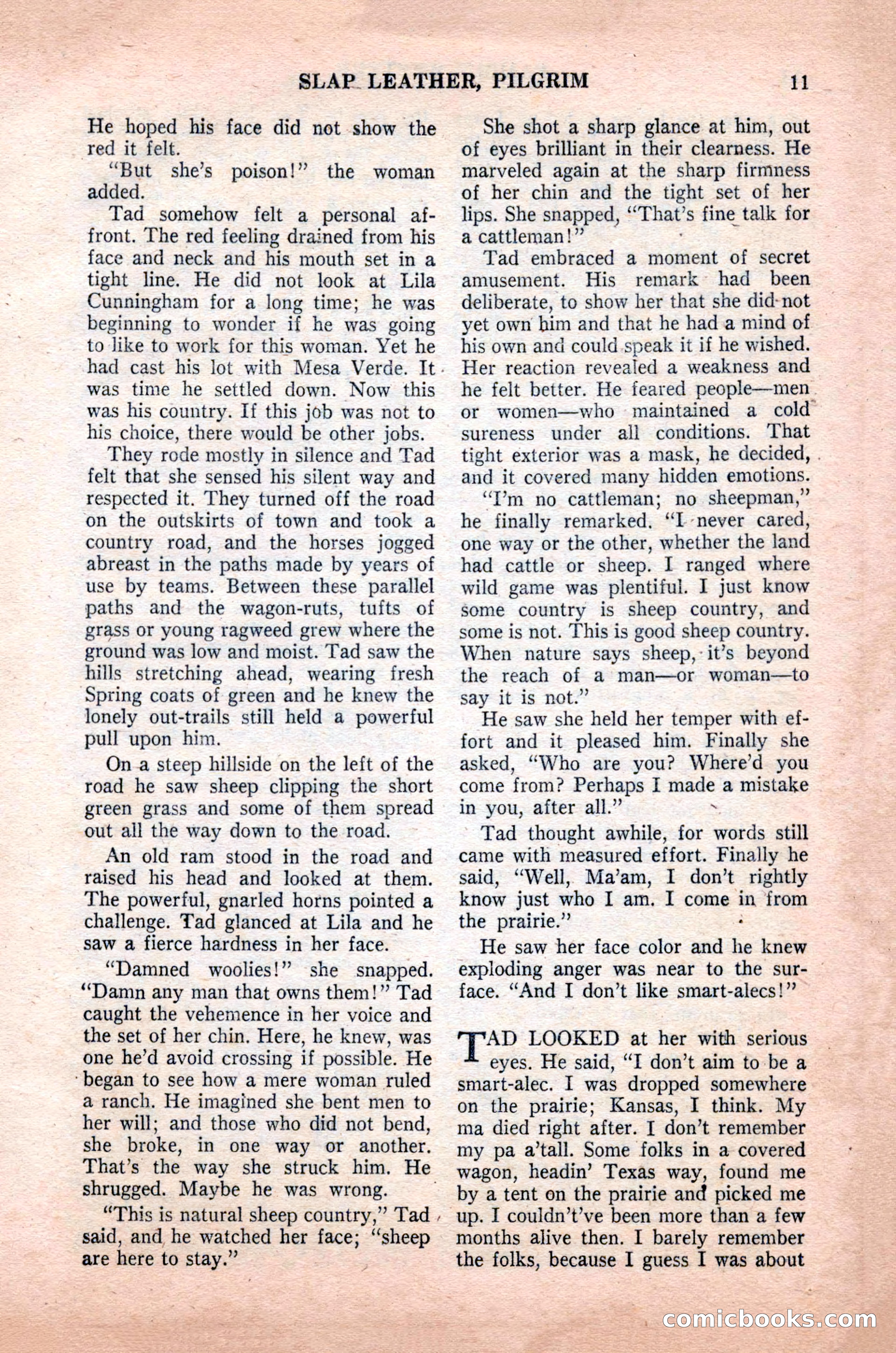 Famous Western, October 1955 — page 11 of 100
