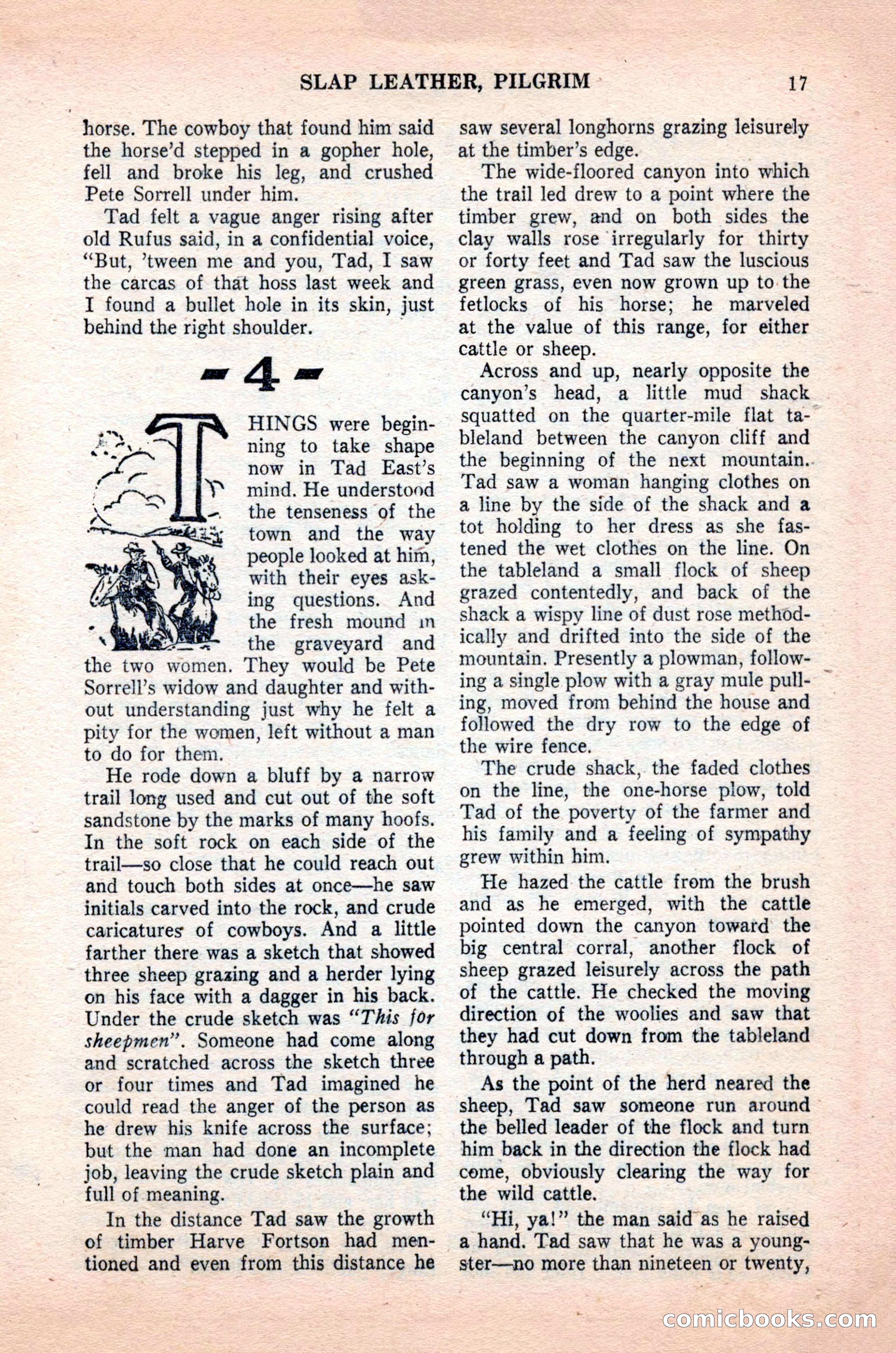 Famous Western, October 1955 — page 17 of 100