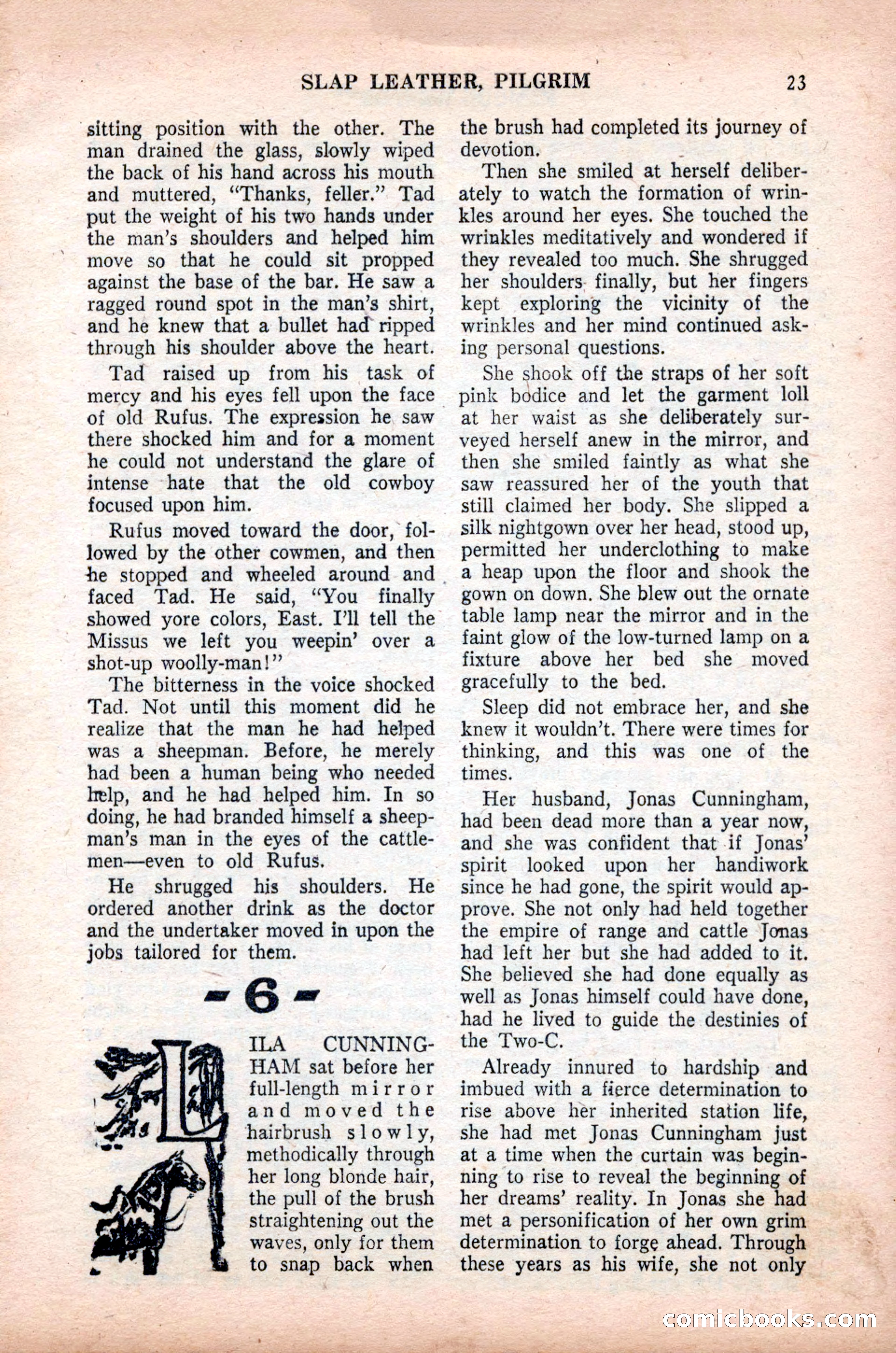 Famous Western, October 1955 — page 23 of 100