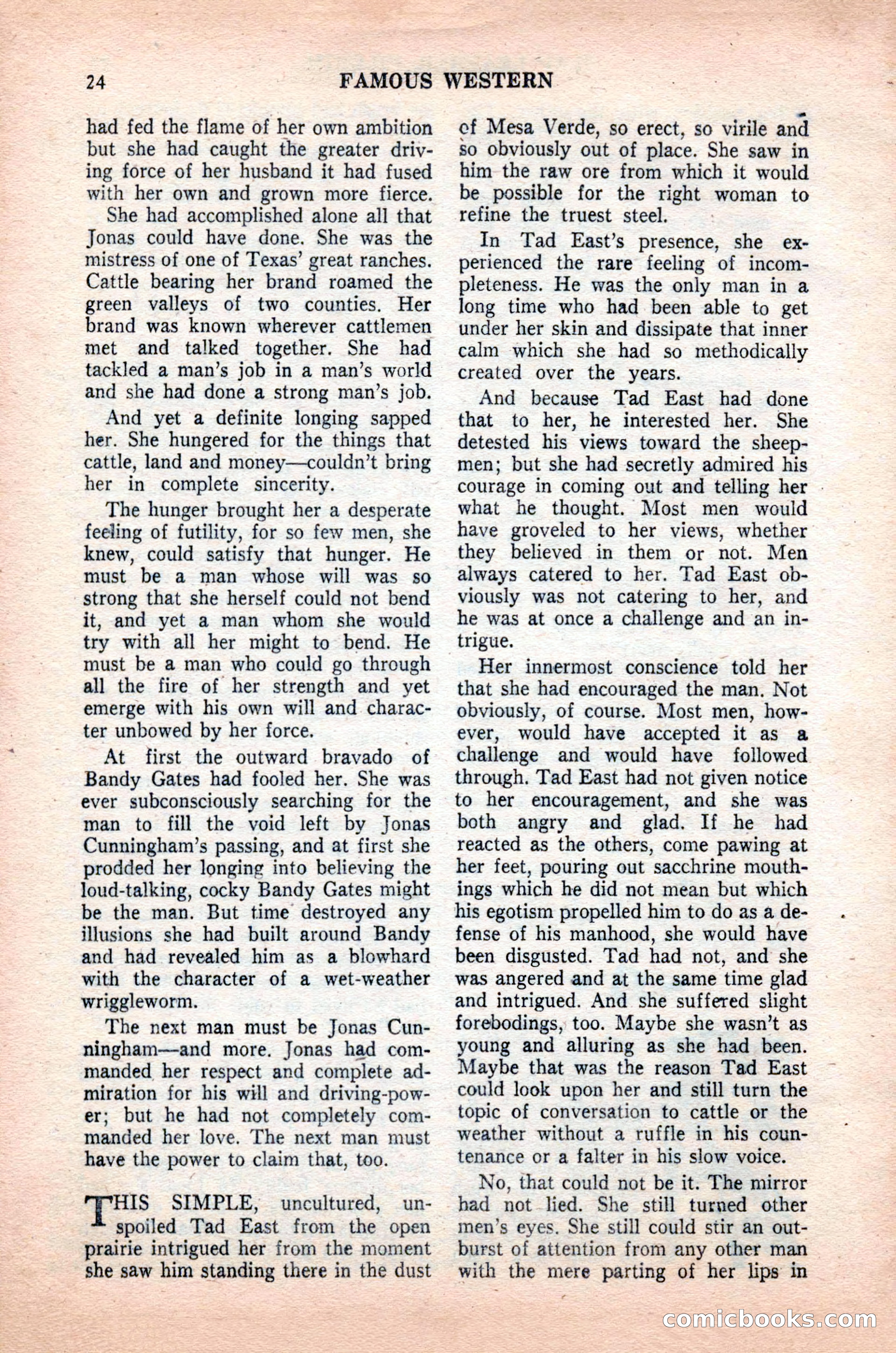 Famous Western, October 1955 — page 24 of 100