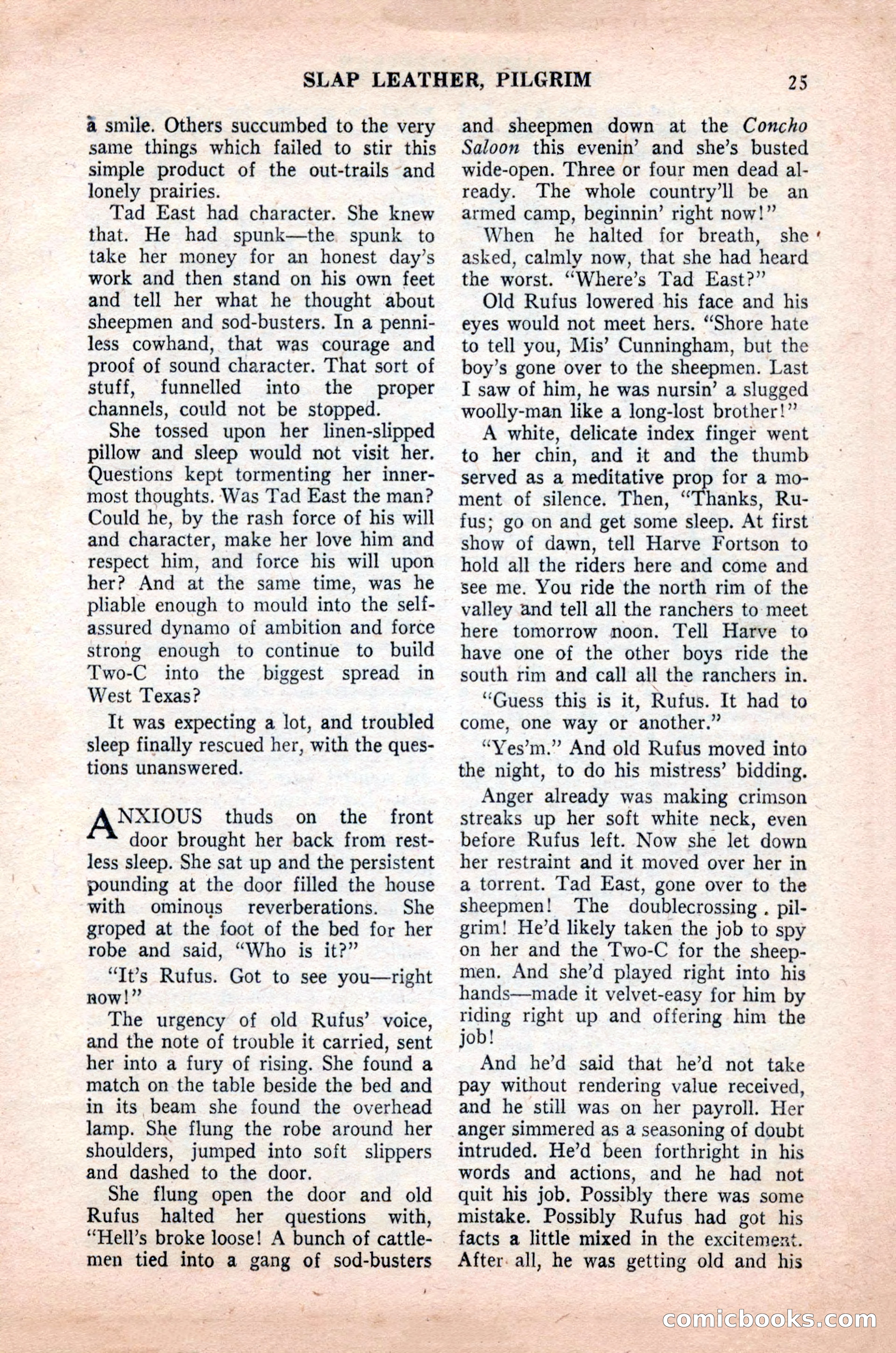 Famous Western, October 1955 — page 25 of 100