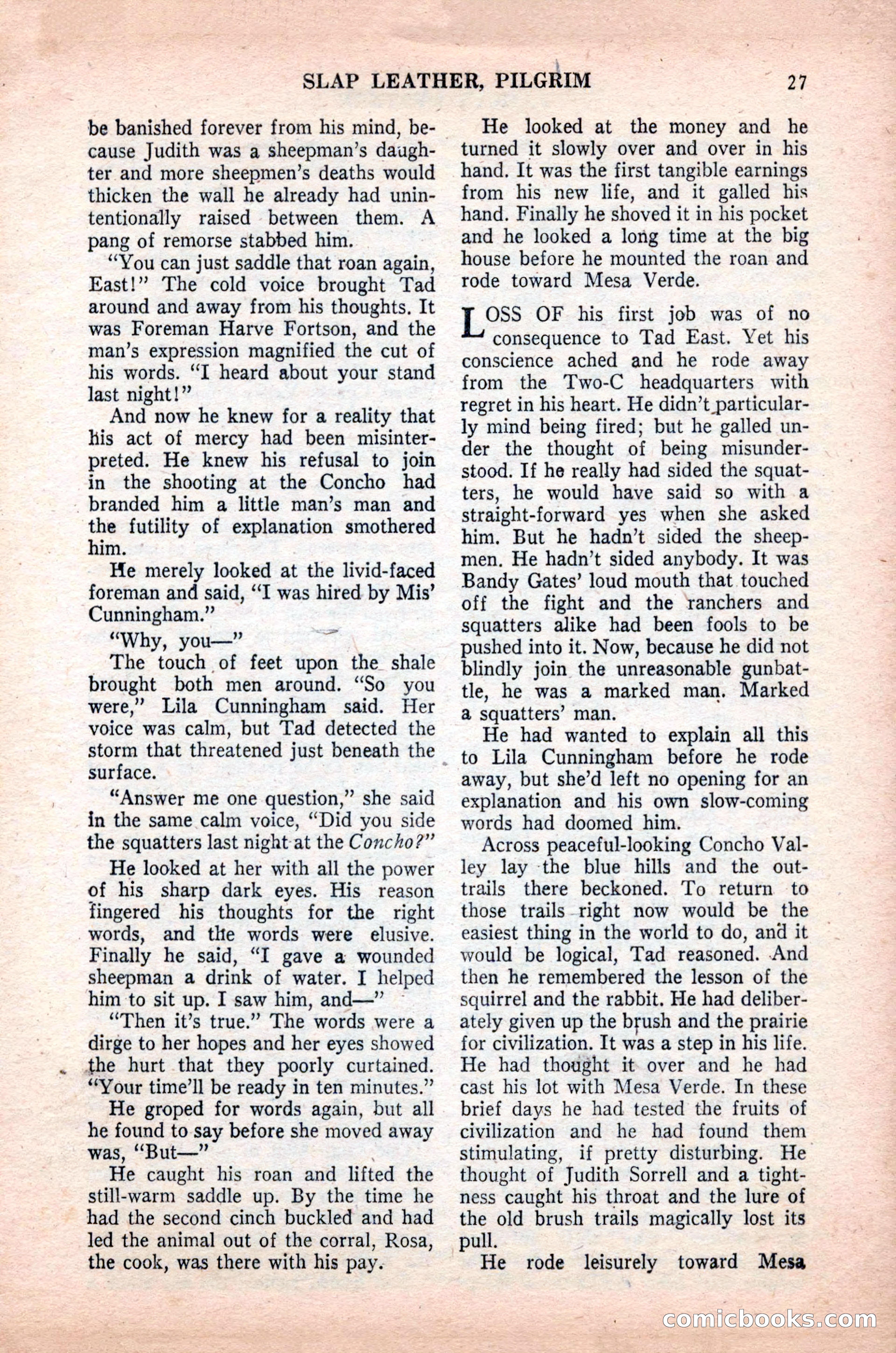 Famous Western, October 1955 — page 27 of 100