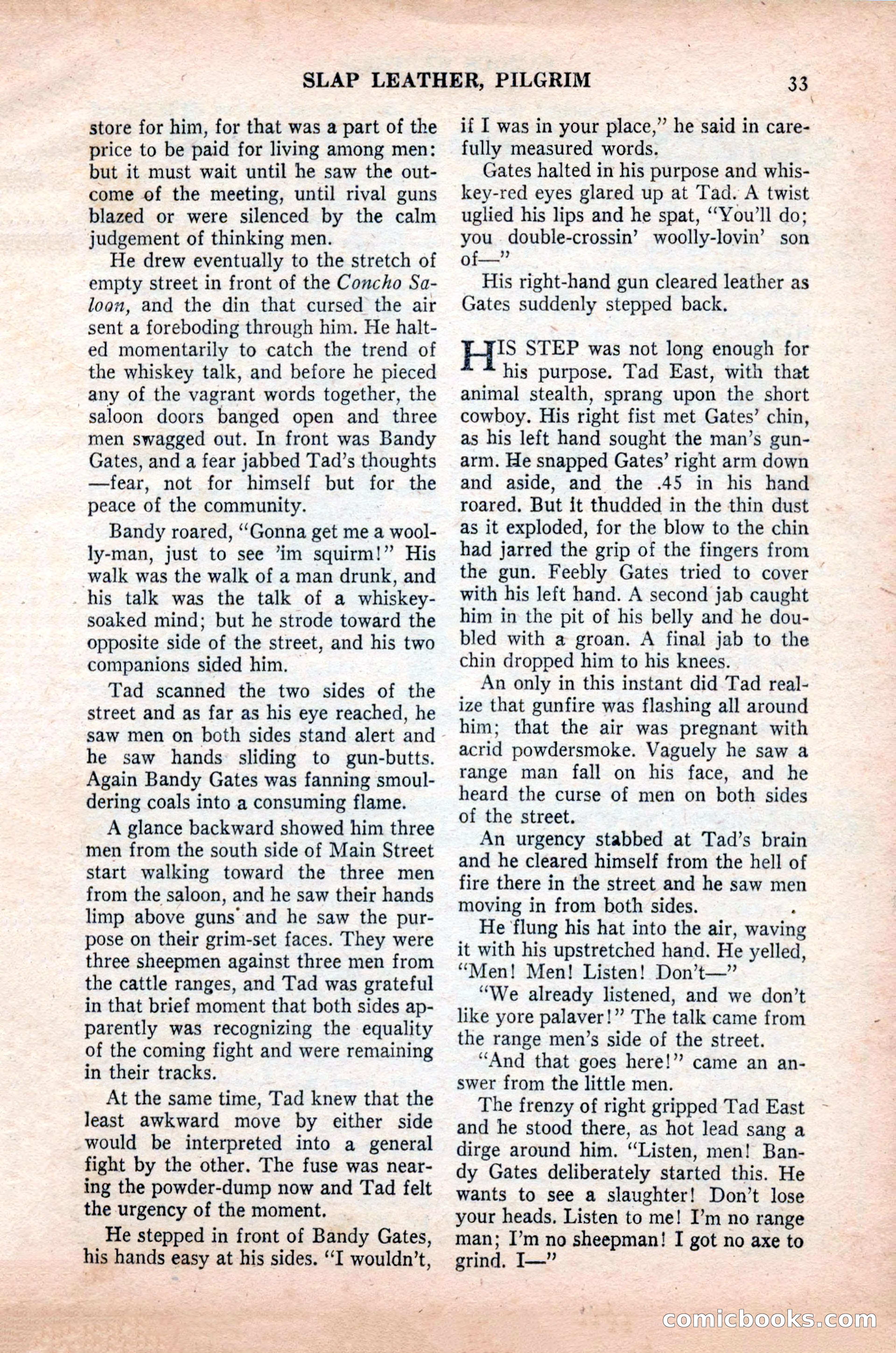 Famous Western, October 1955 — page 33 of 100