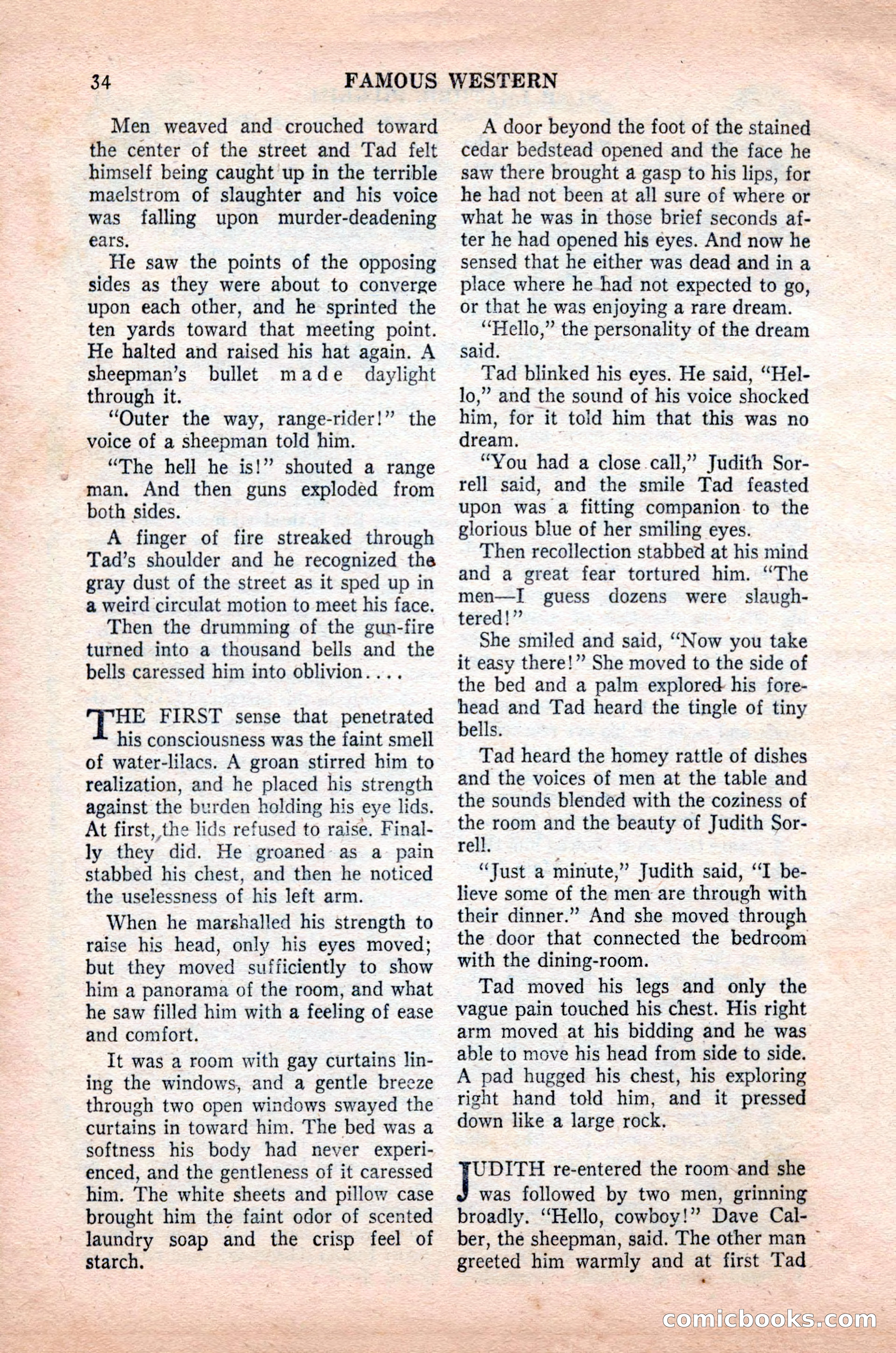 Famous Western, October 1955 — page 34 of 100