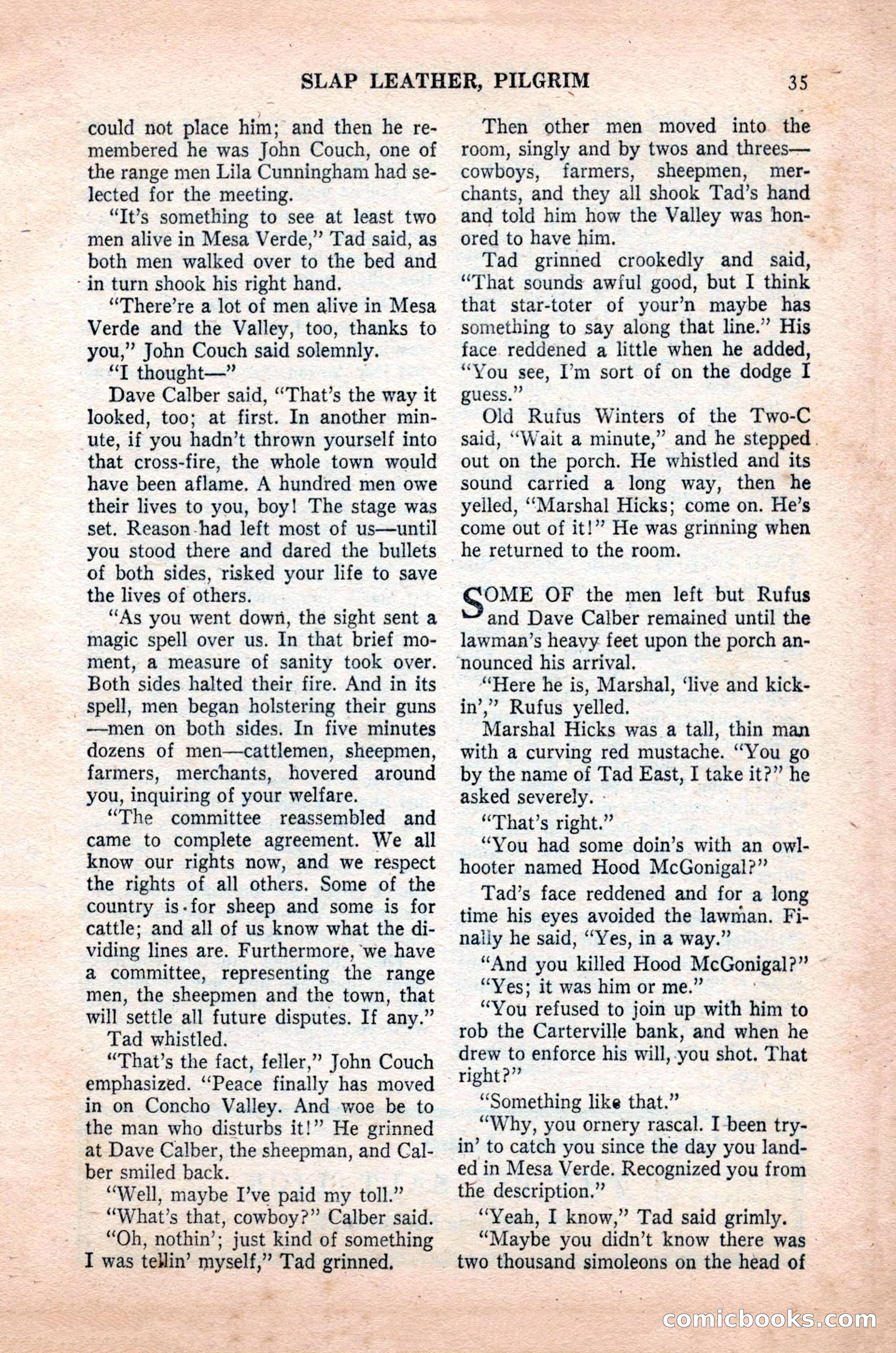 Famous Western, October 1955 — page 35 of 100