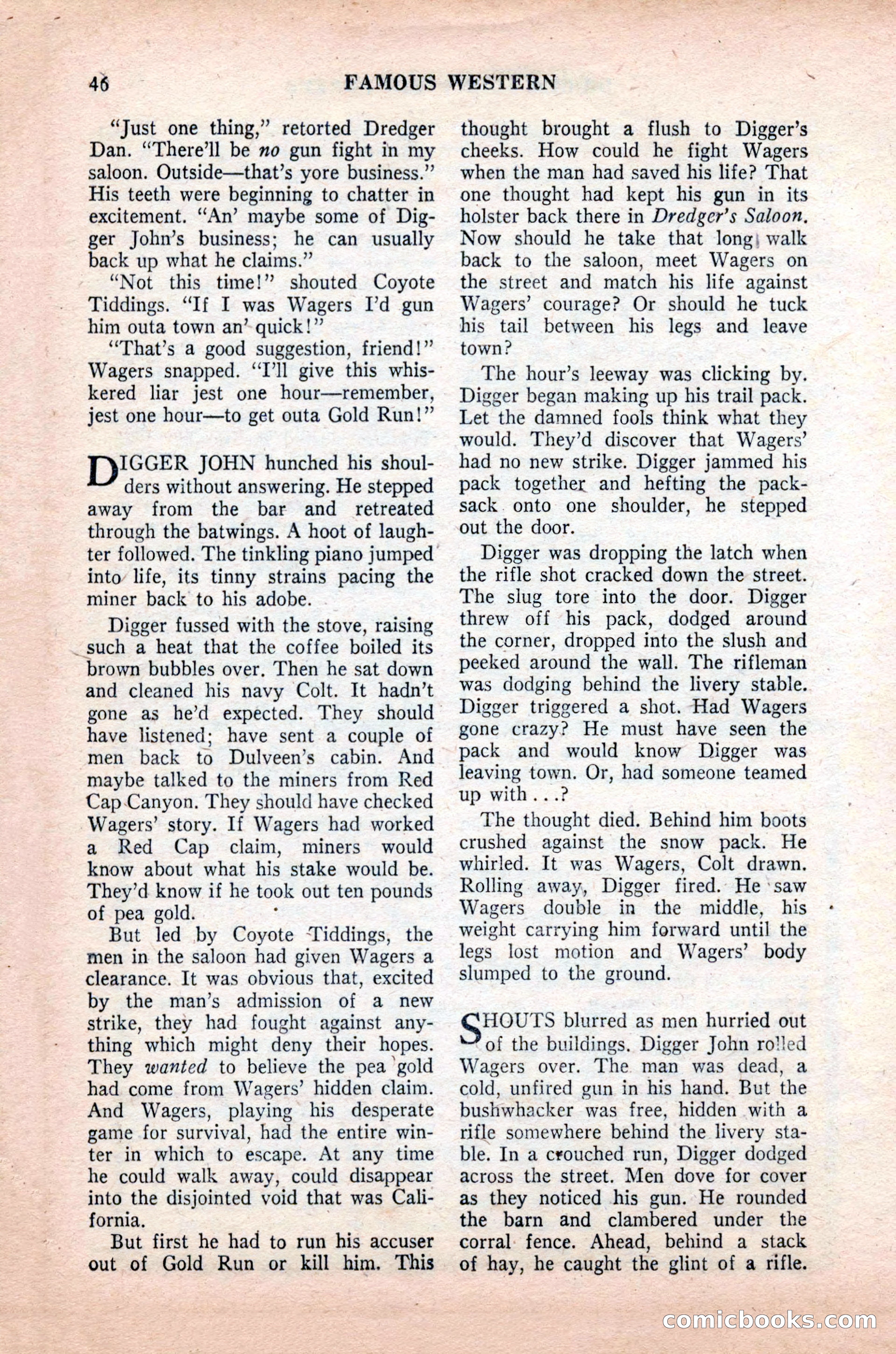 Famous Western, October 1955 — page 46 of 100