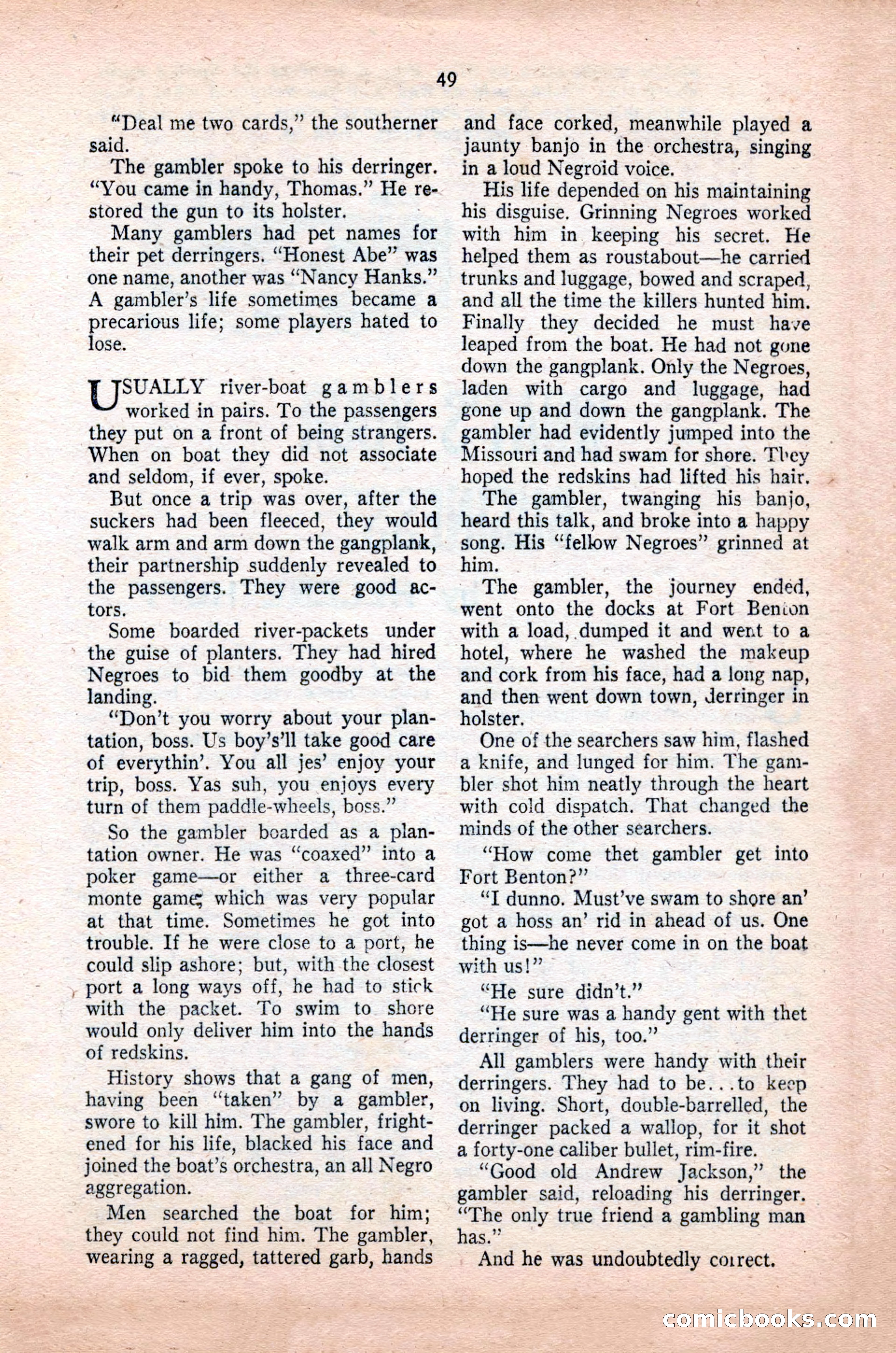 Famous Western, October 1955 — page 49 of 100