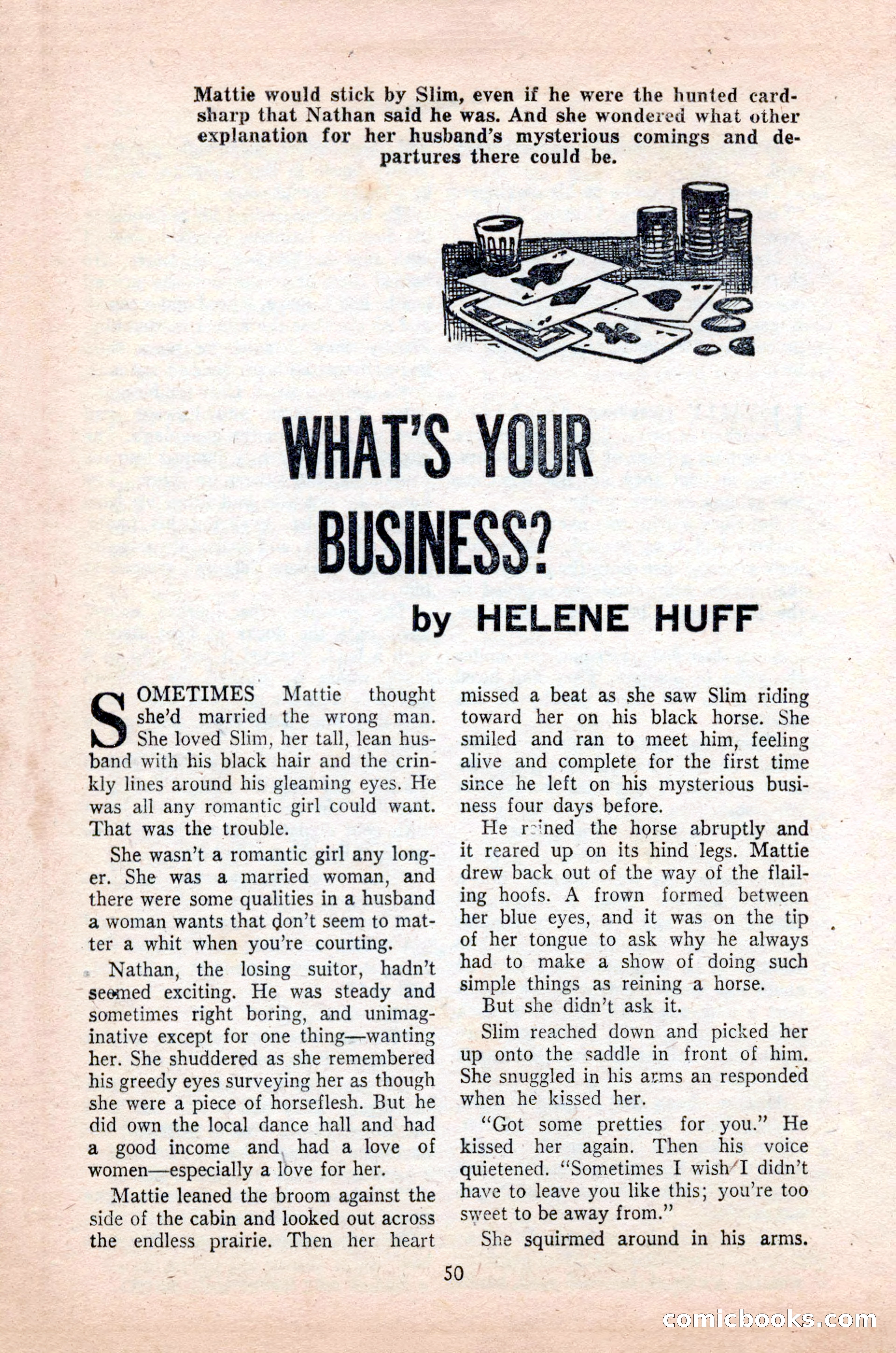 Famous Western, October 1955 — page 50 of 100