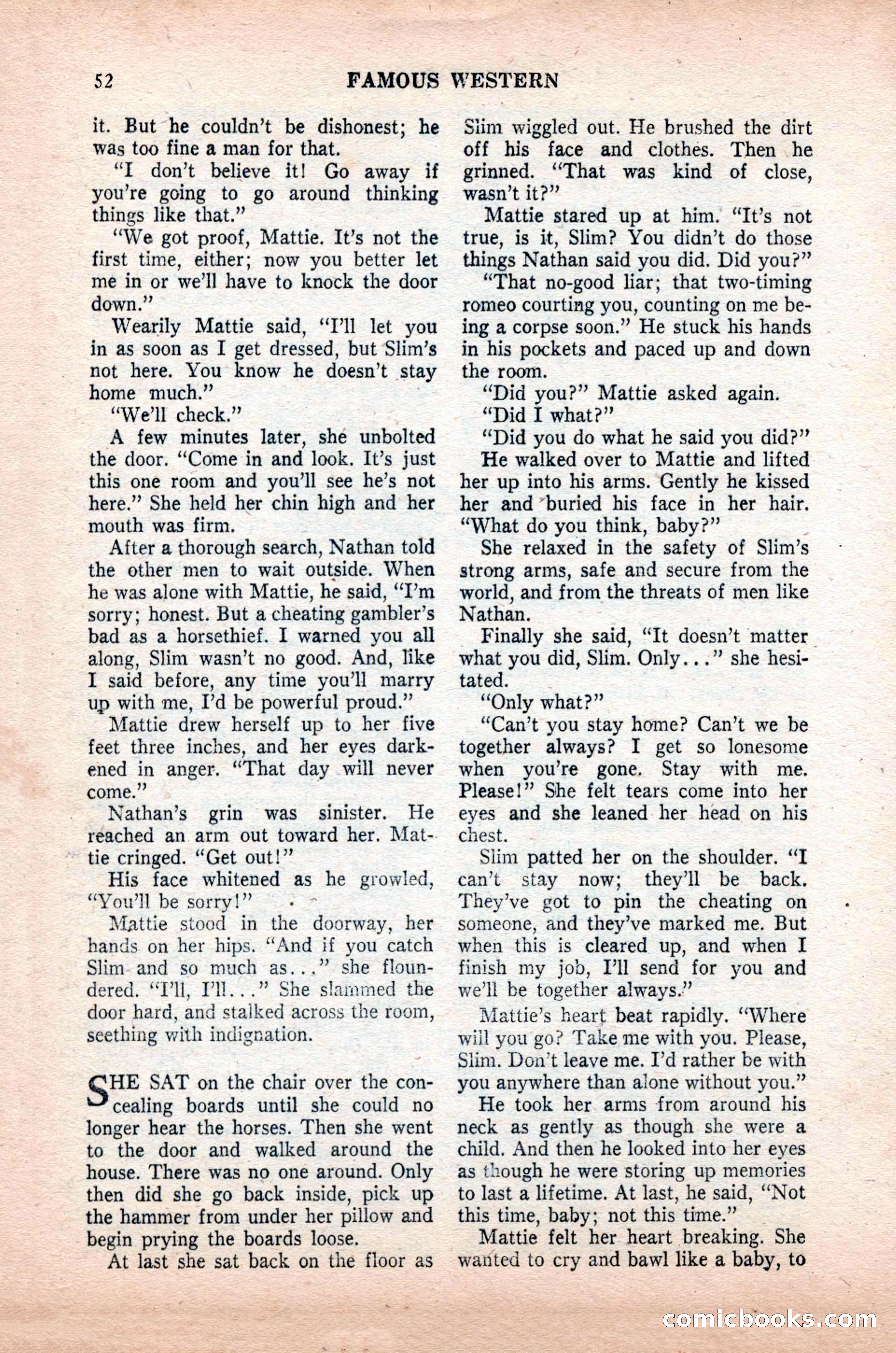 Famous Western, October 1955 — page 52 of 100