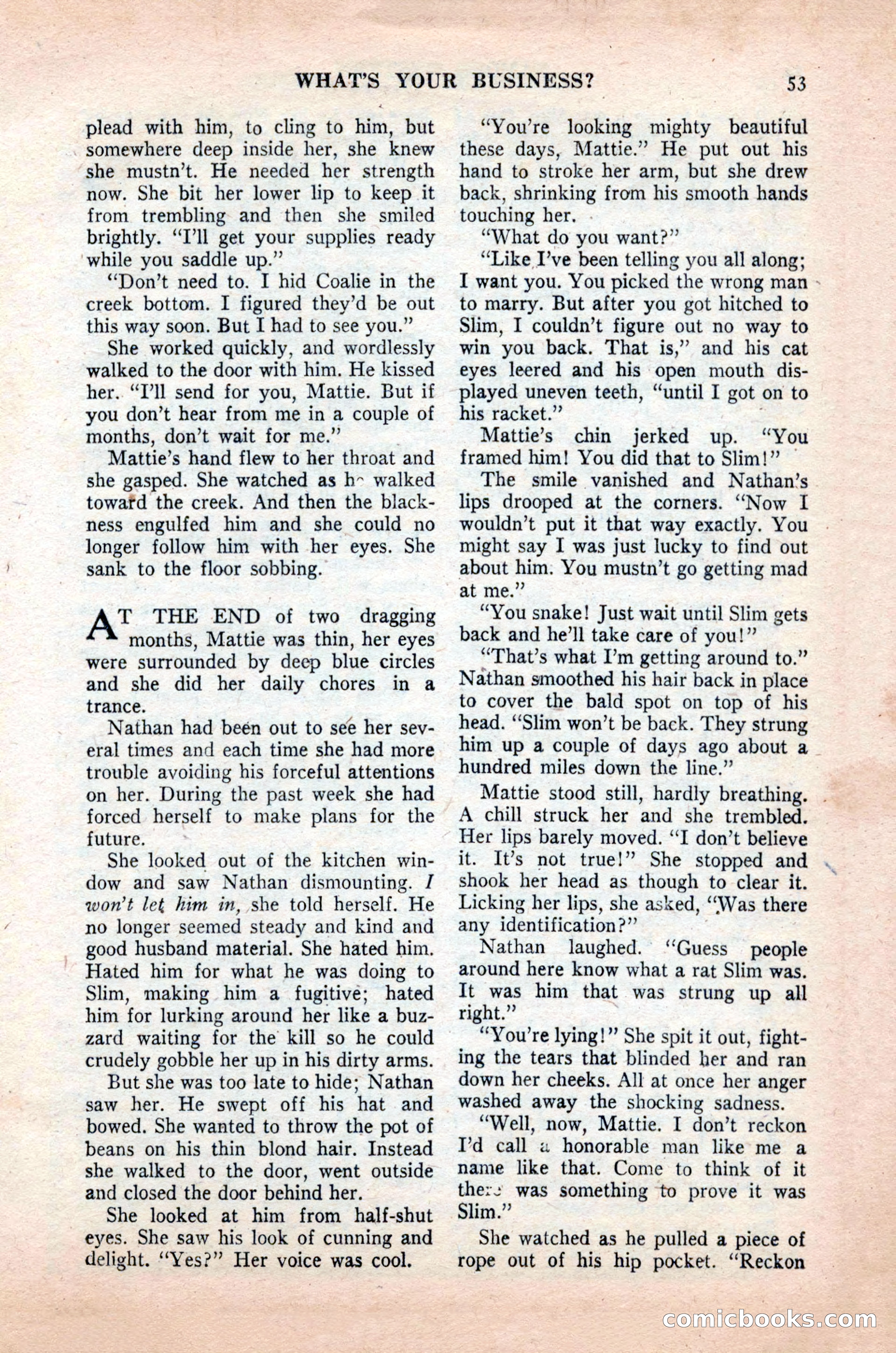 Famous Western, October 1955 — page 53 of 100