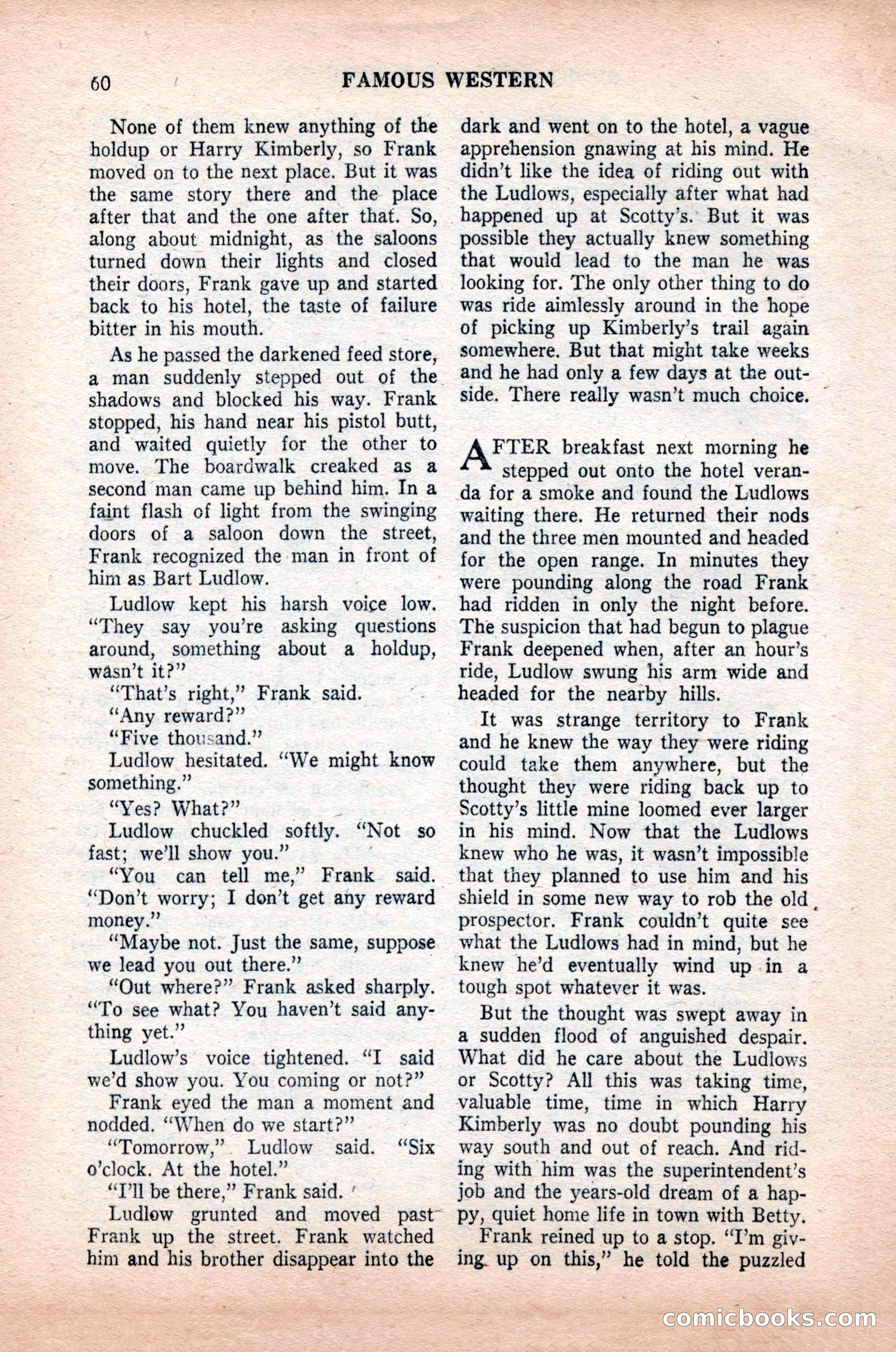 Famous Western, October 1955 — page 60 of 100