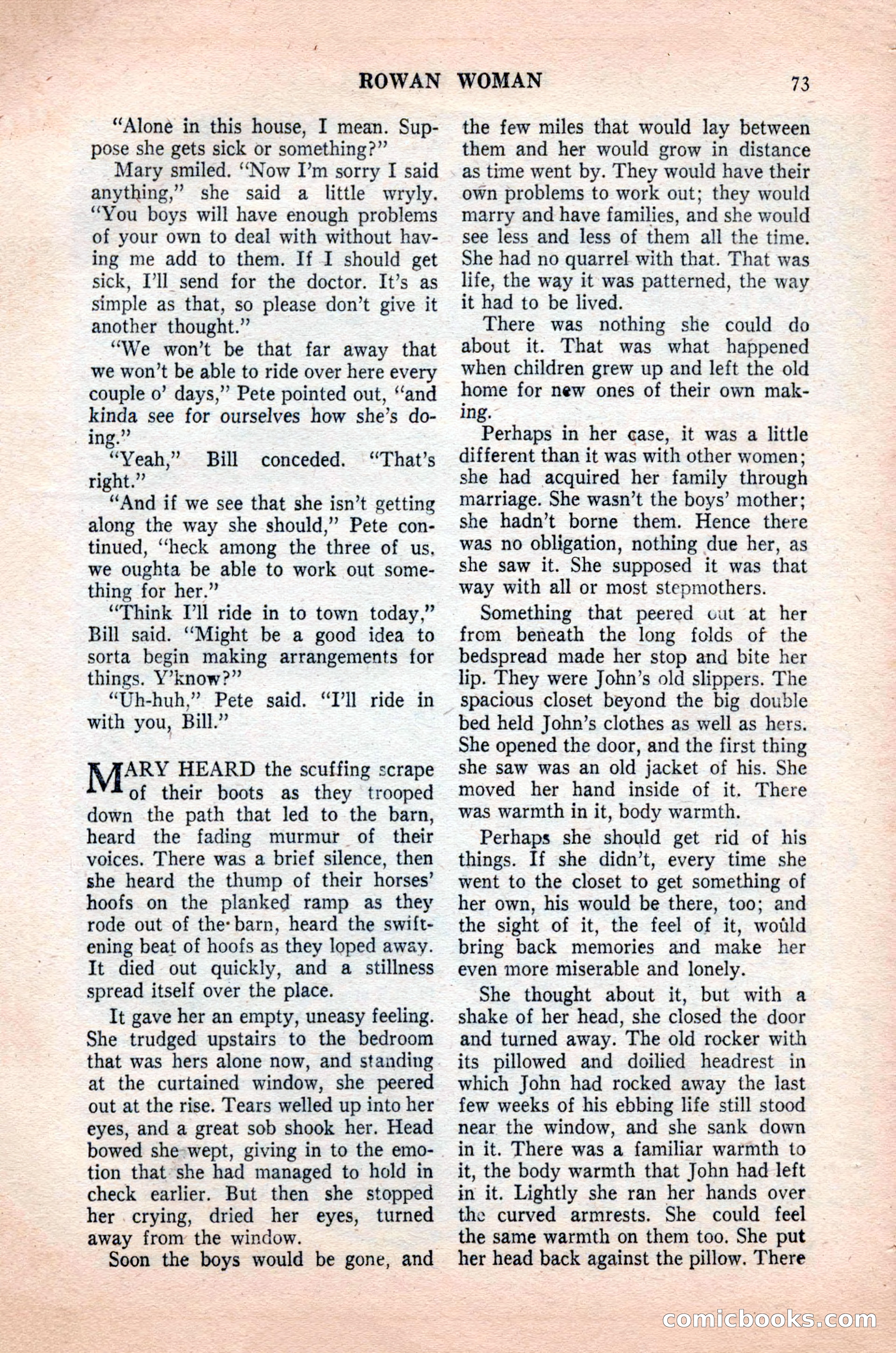 Famous Western, October 1955 — page 73 of 100