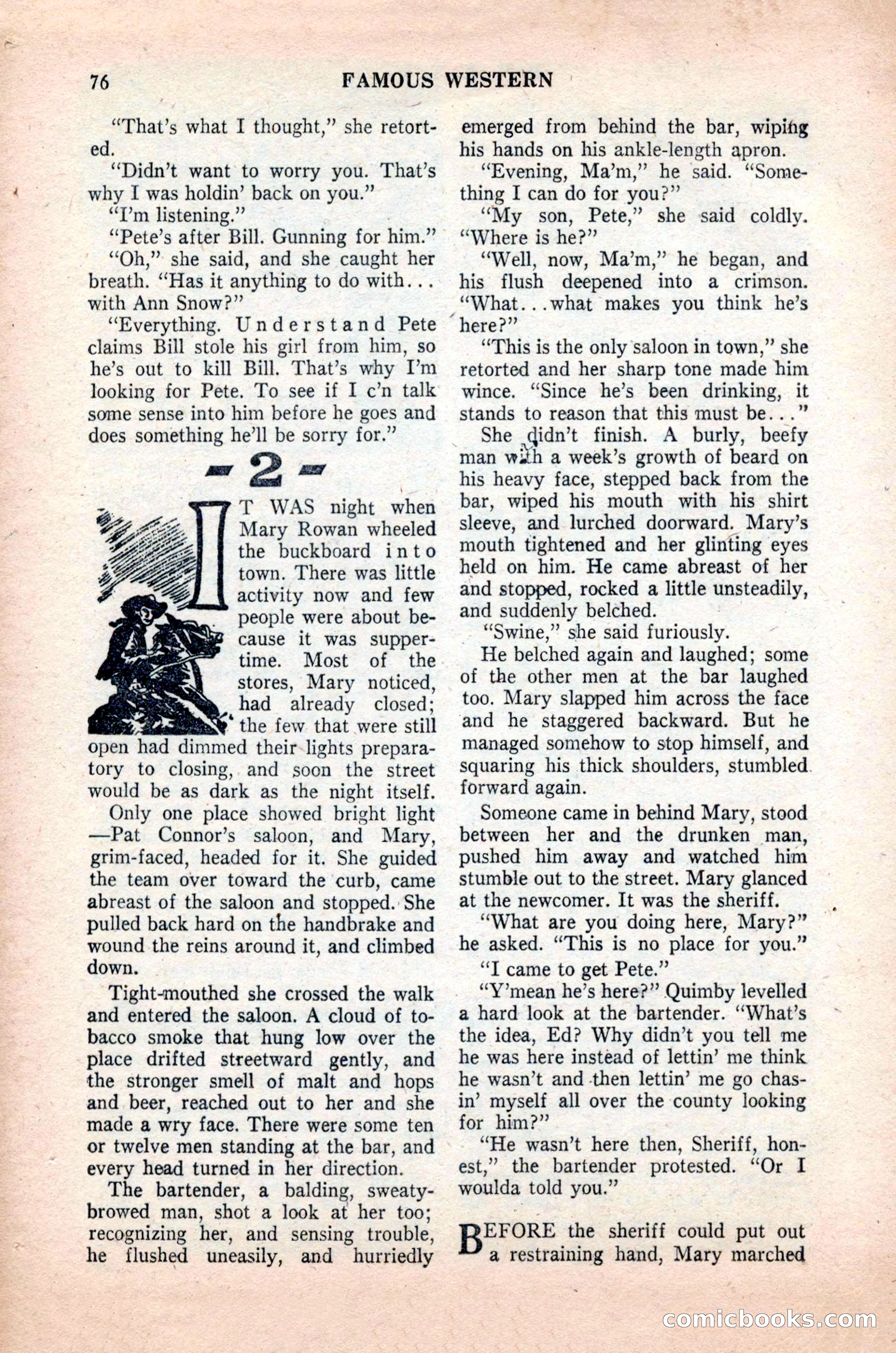 Famous Western, October 1955 — page 76 of 100