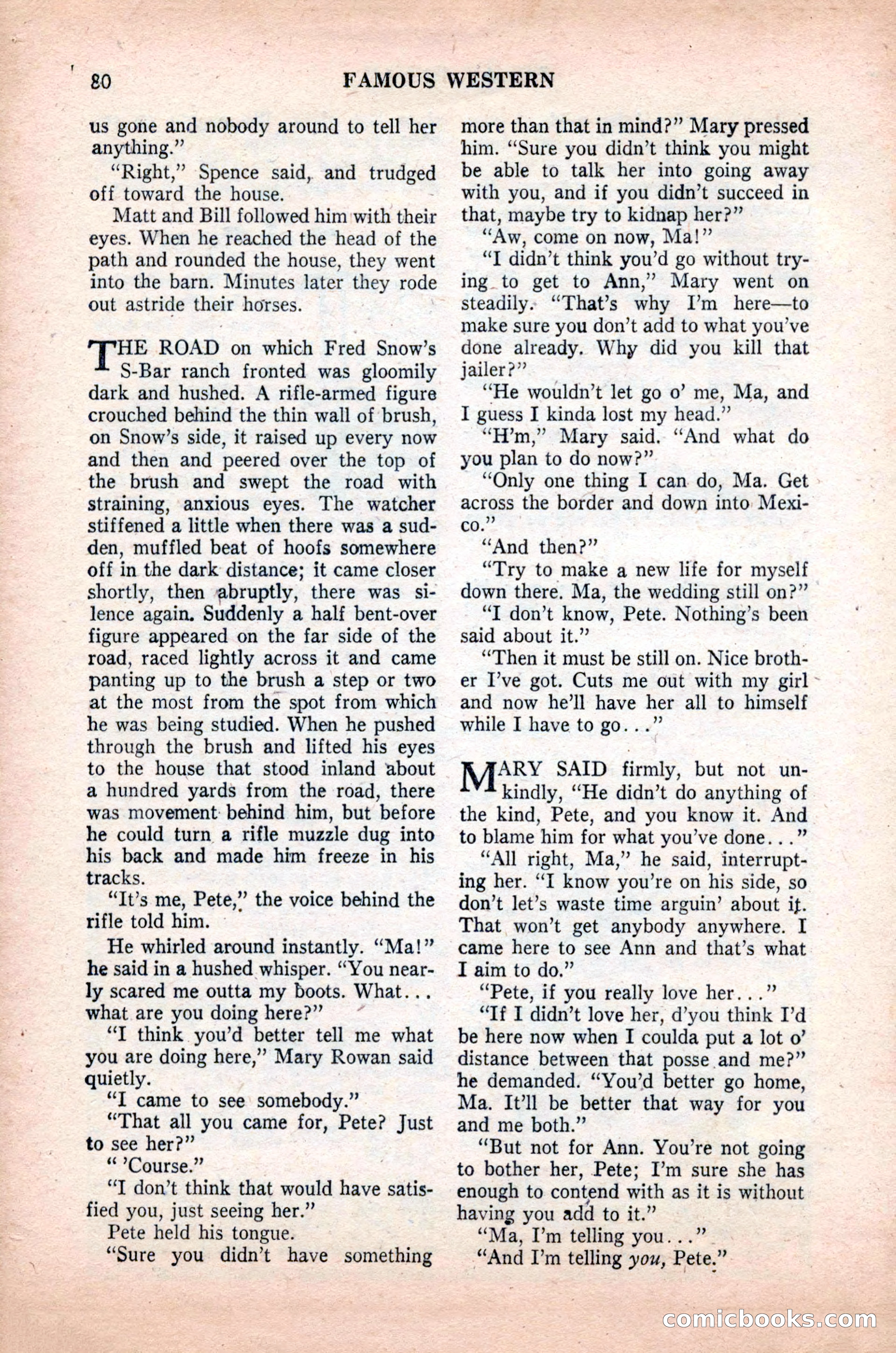 Famous Western, October 1955 — page 80 of 100