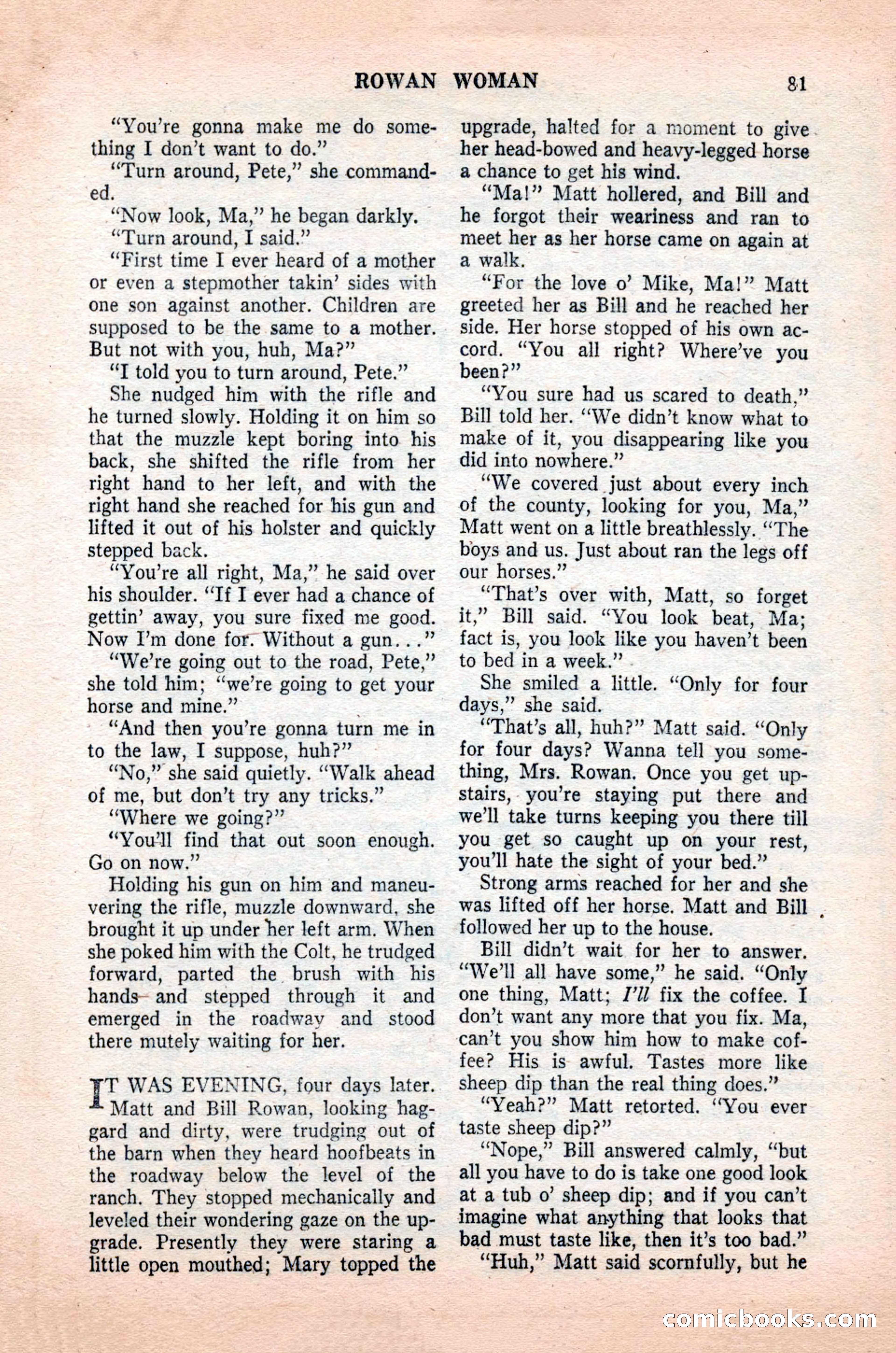 Famous Western, October 1955 — page 81 of 100