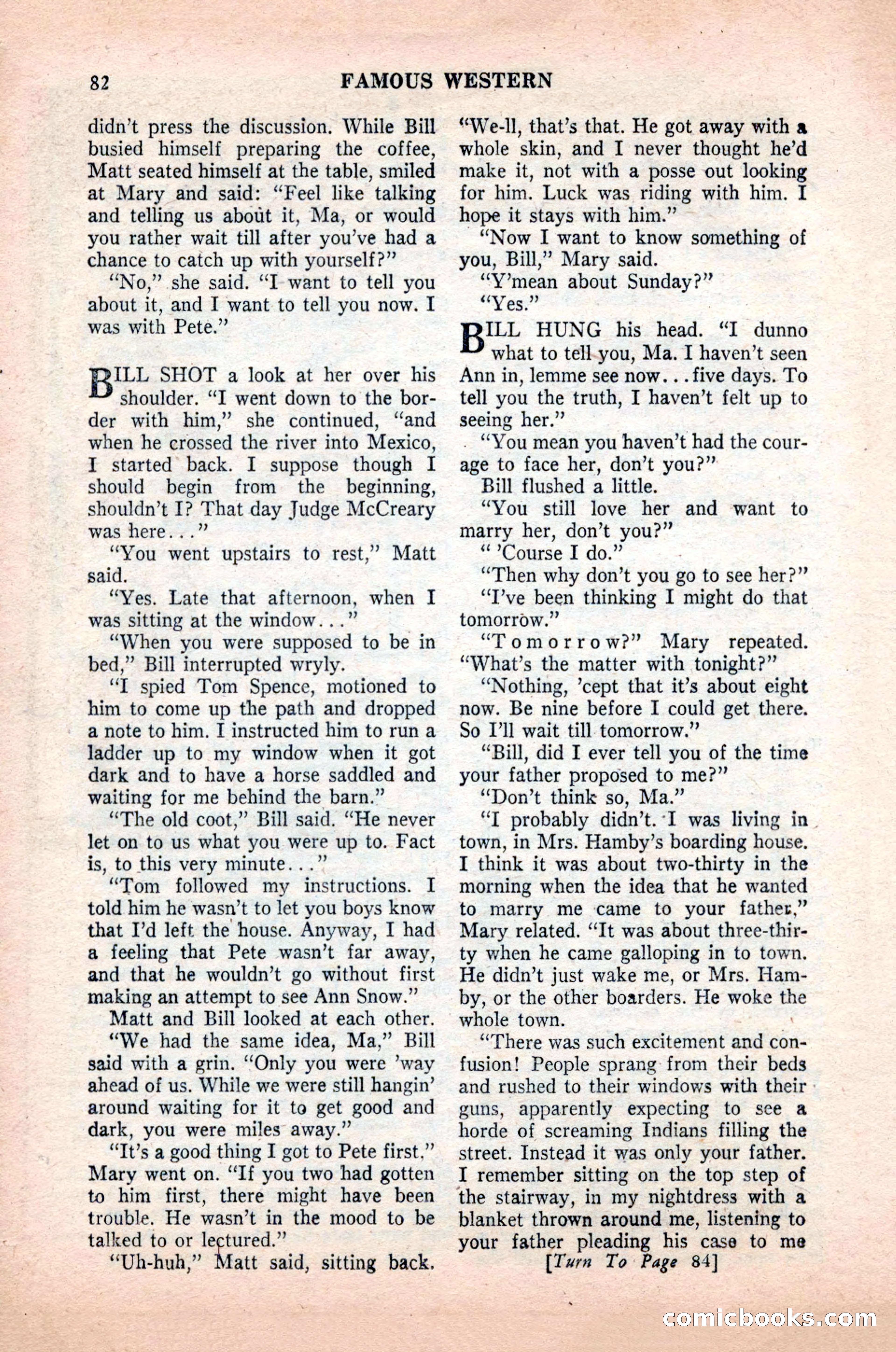 Famous Western, October 1955 — page 82 of 100