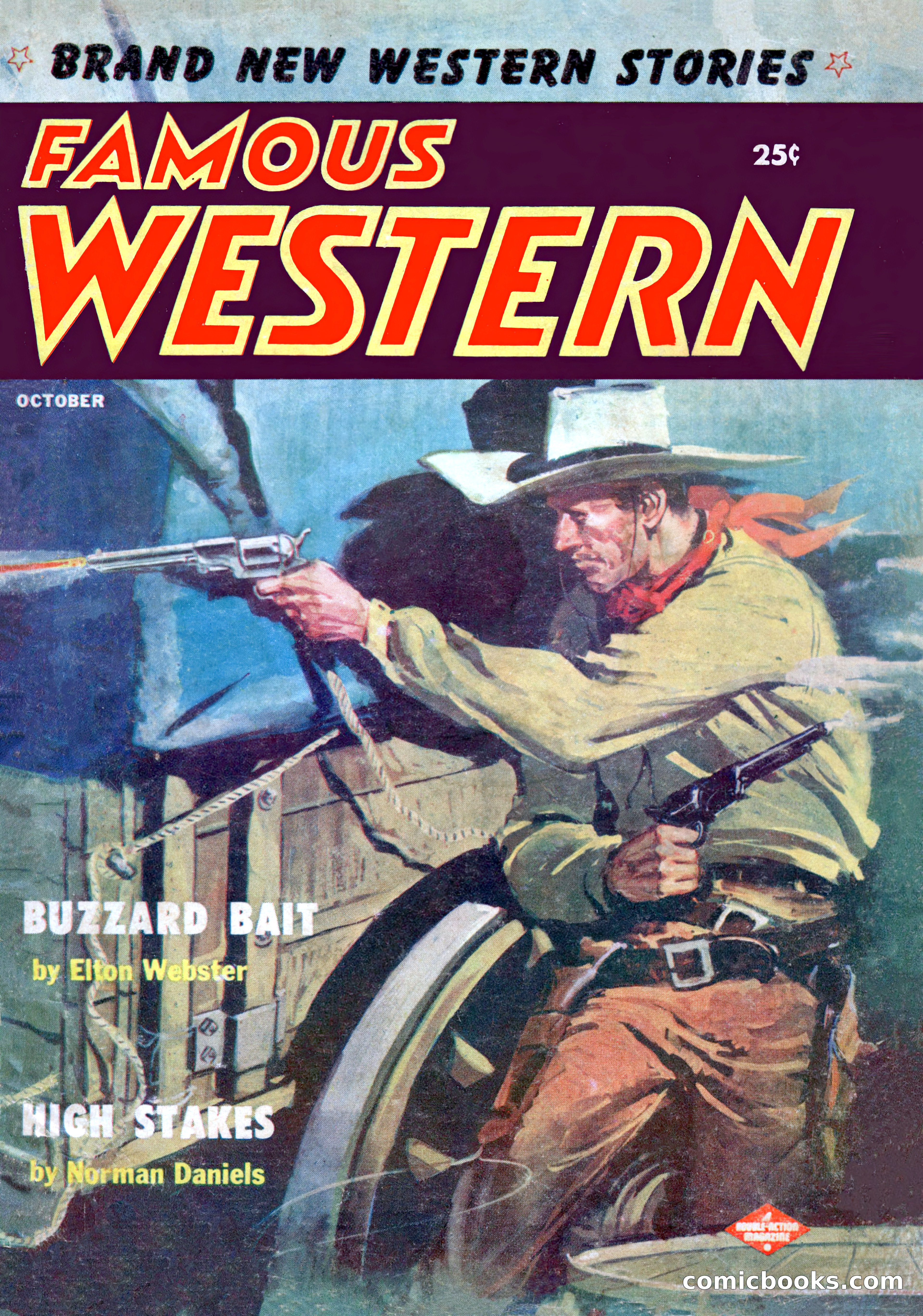 Famous Western, October 1956 — page 1 of 100