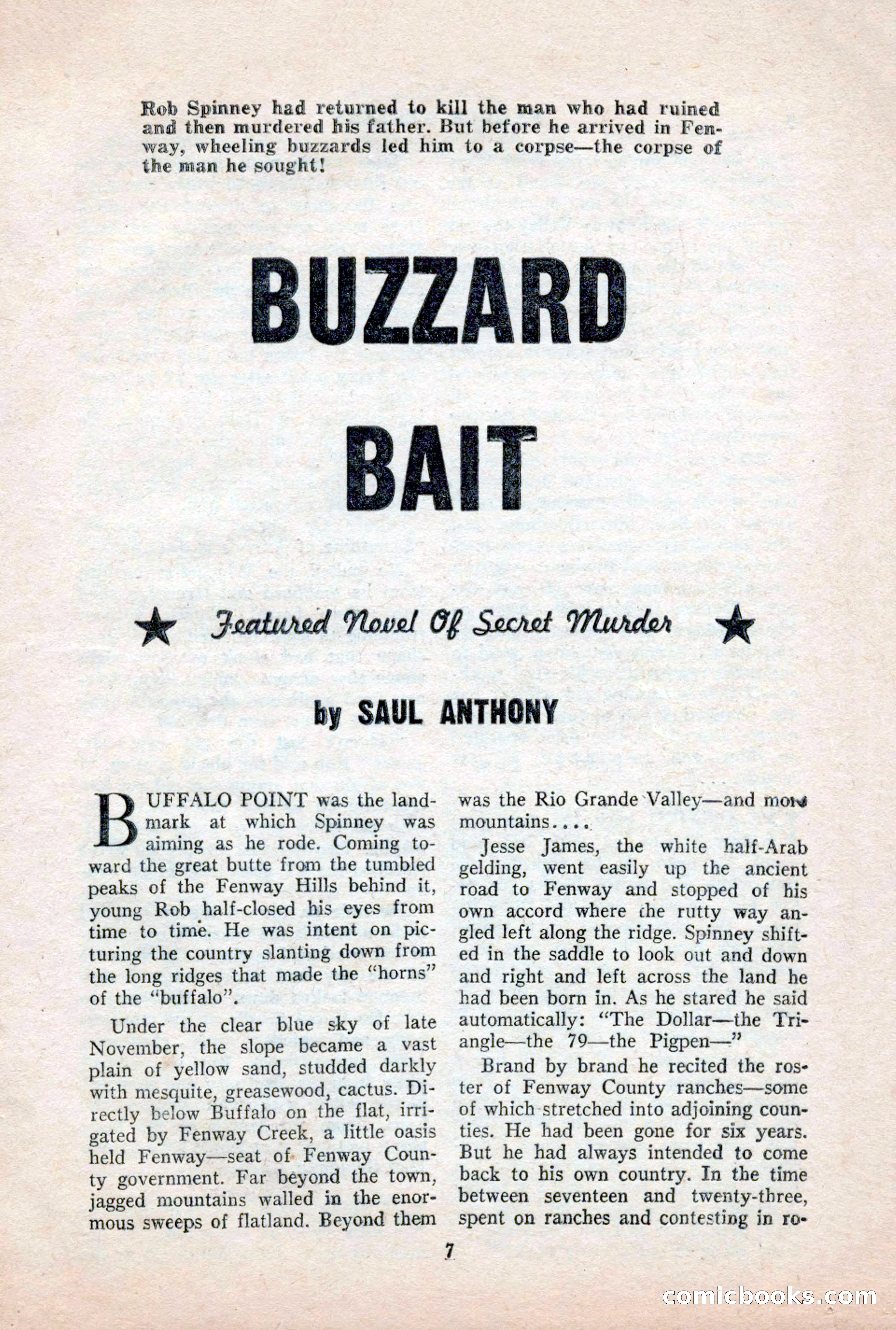 Famous Western, October 1956 — page 7 of 100