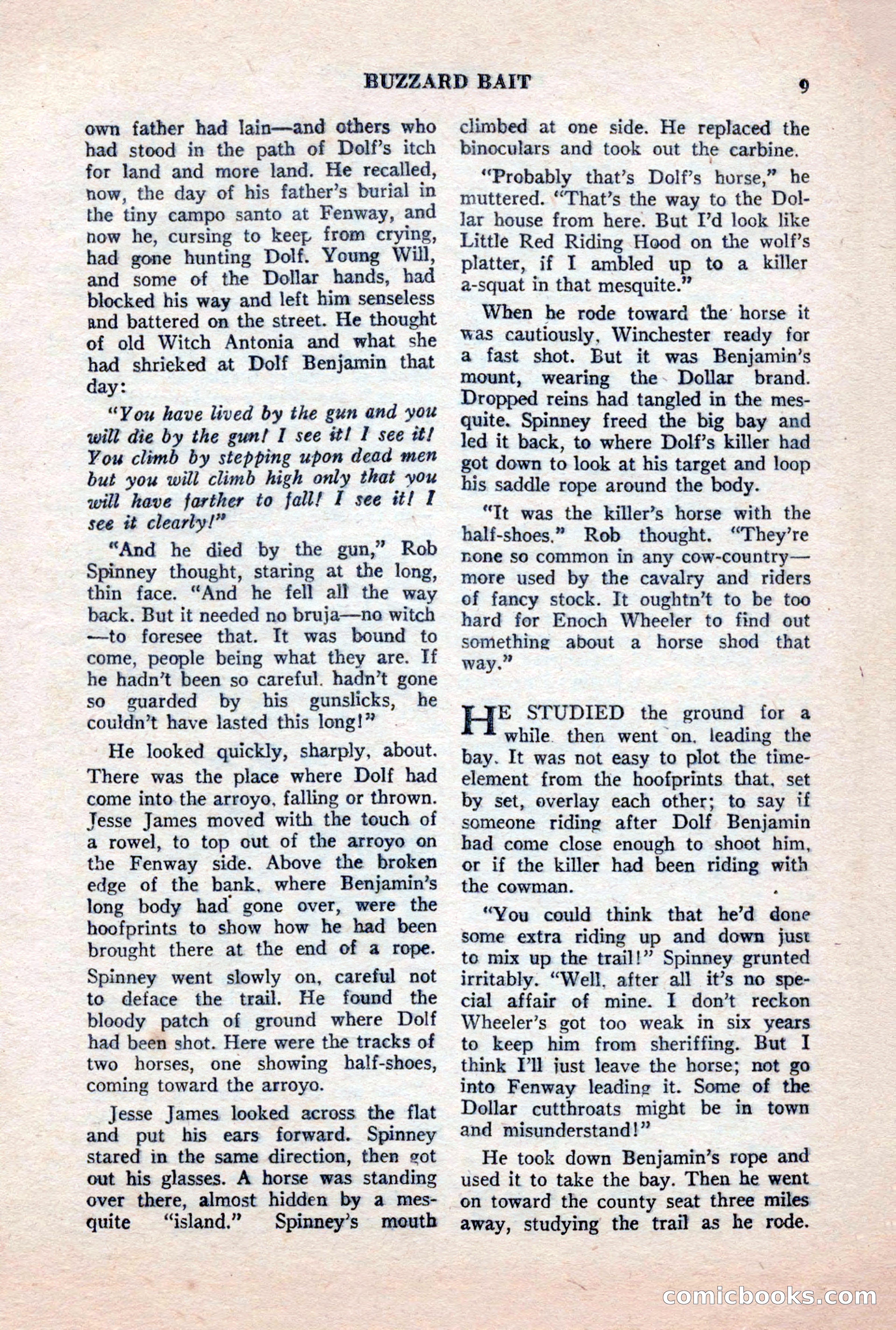 Famous Western, October 1956 — page 9 of 100