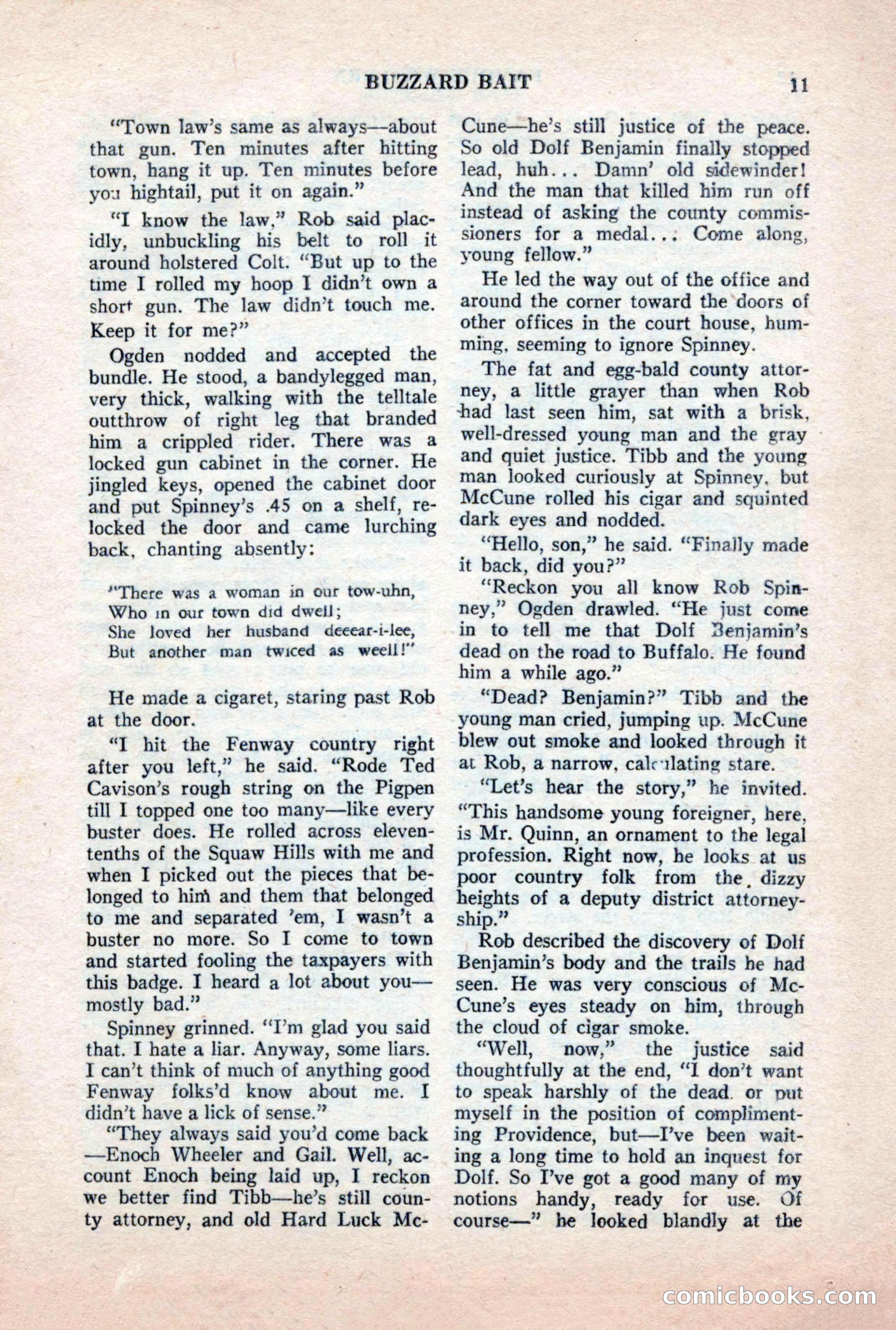 Famous Western, October 1956 — page 11 of 100