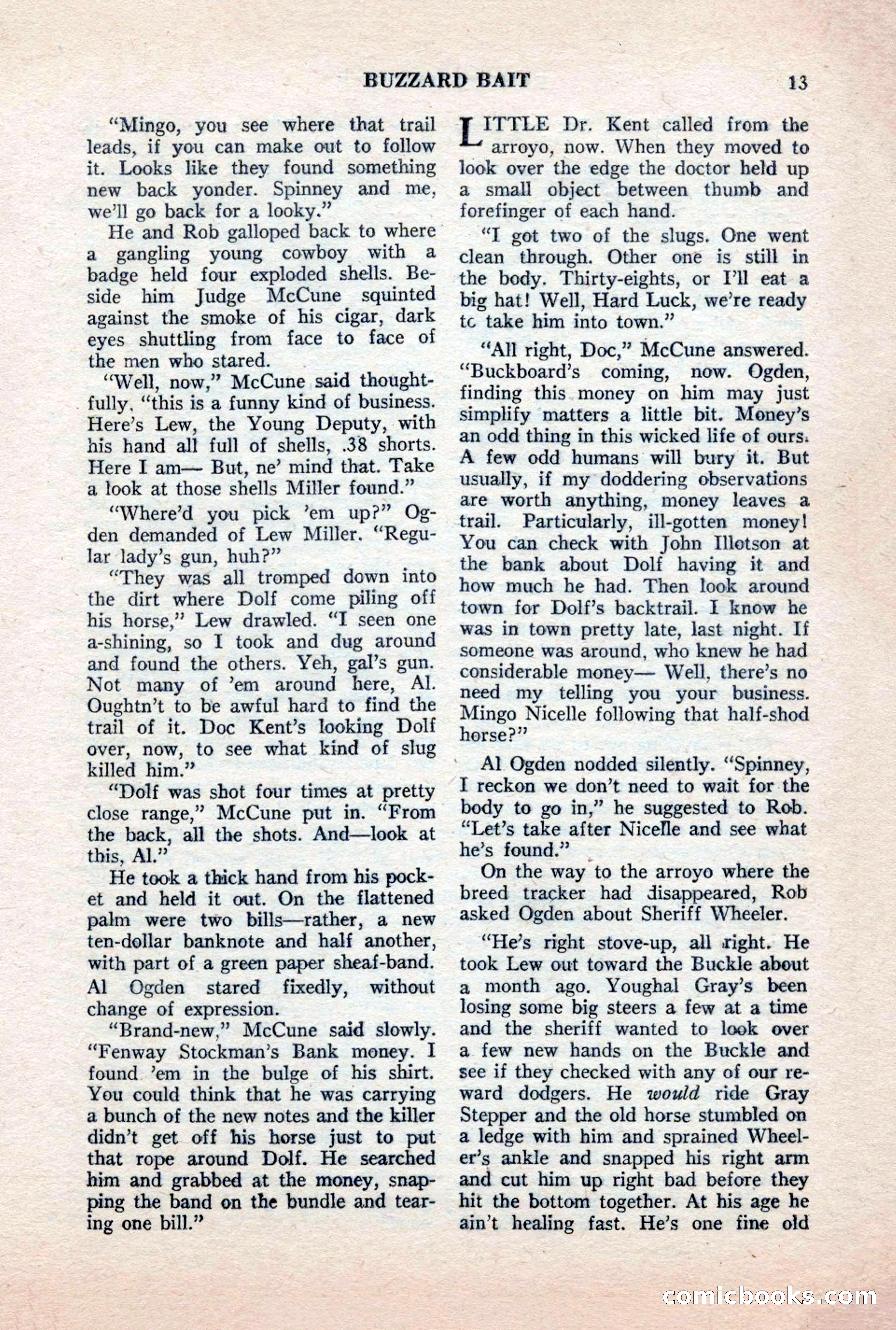Famous Western, October 1956 — page 13 of 100