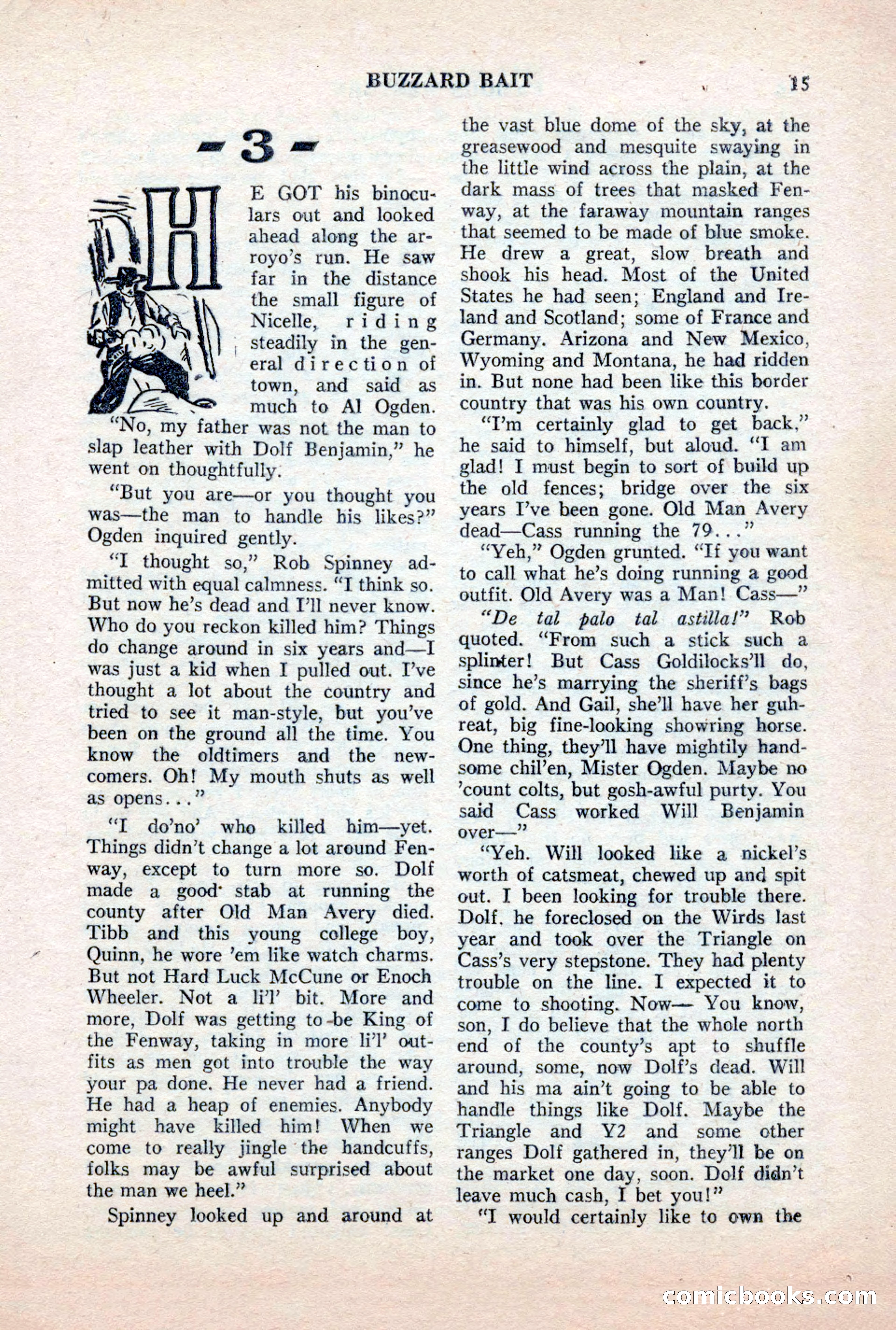 Famous Western, October 1956 — page 15 of 100