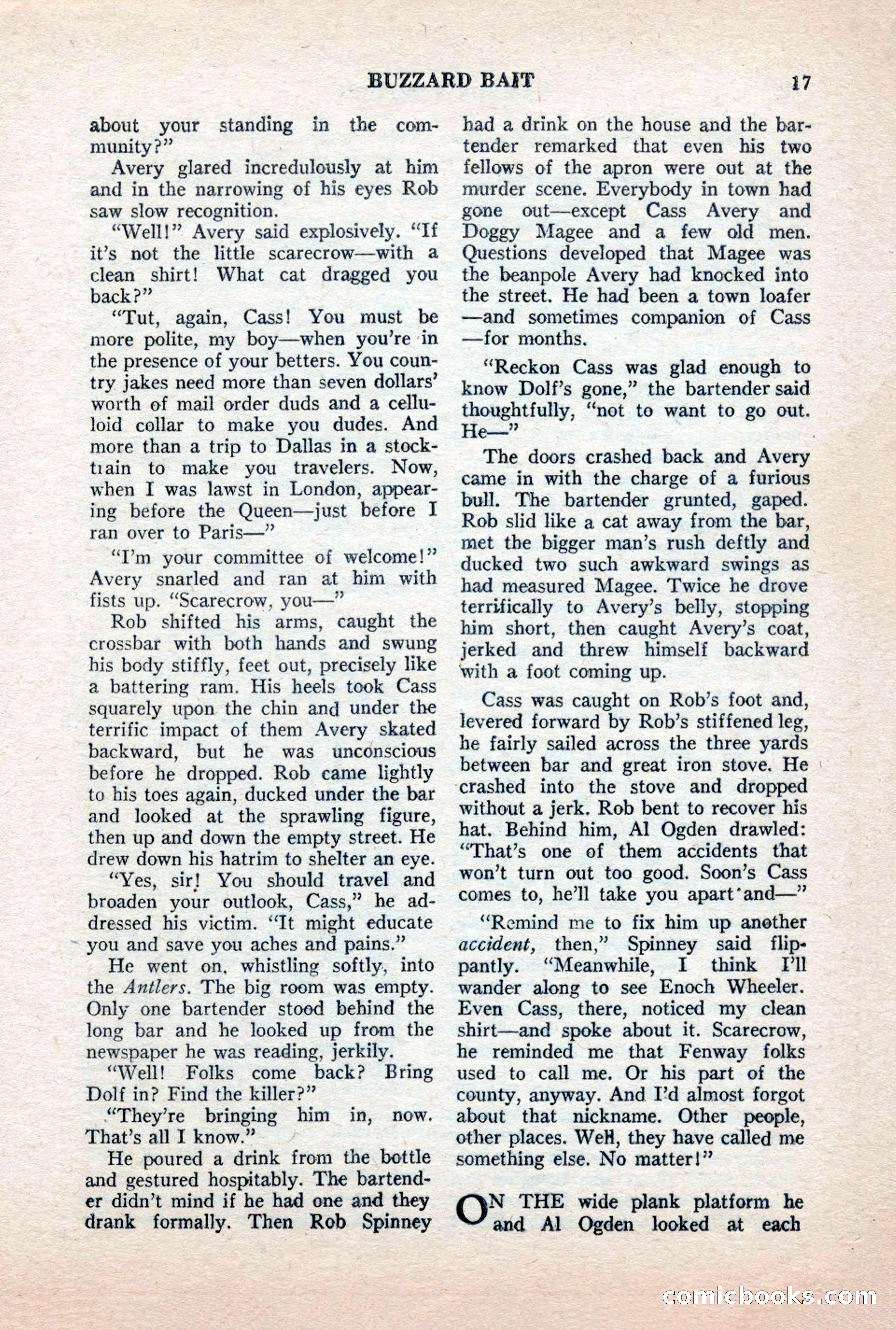 Famous Western, October 1956 — page 17 of 100