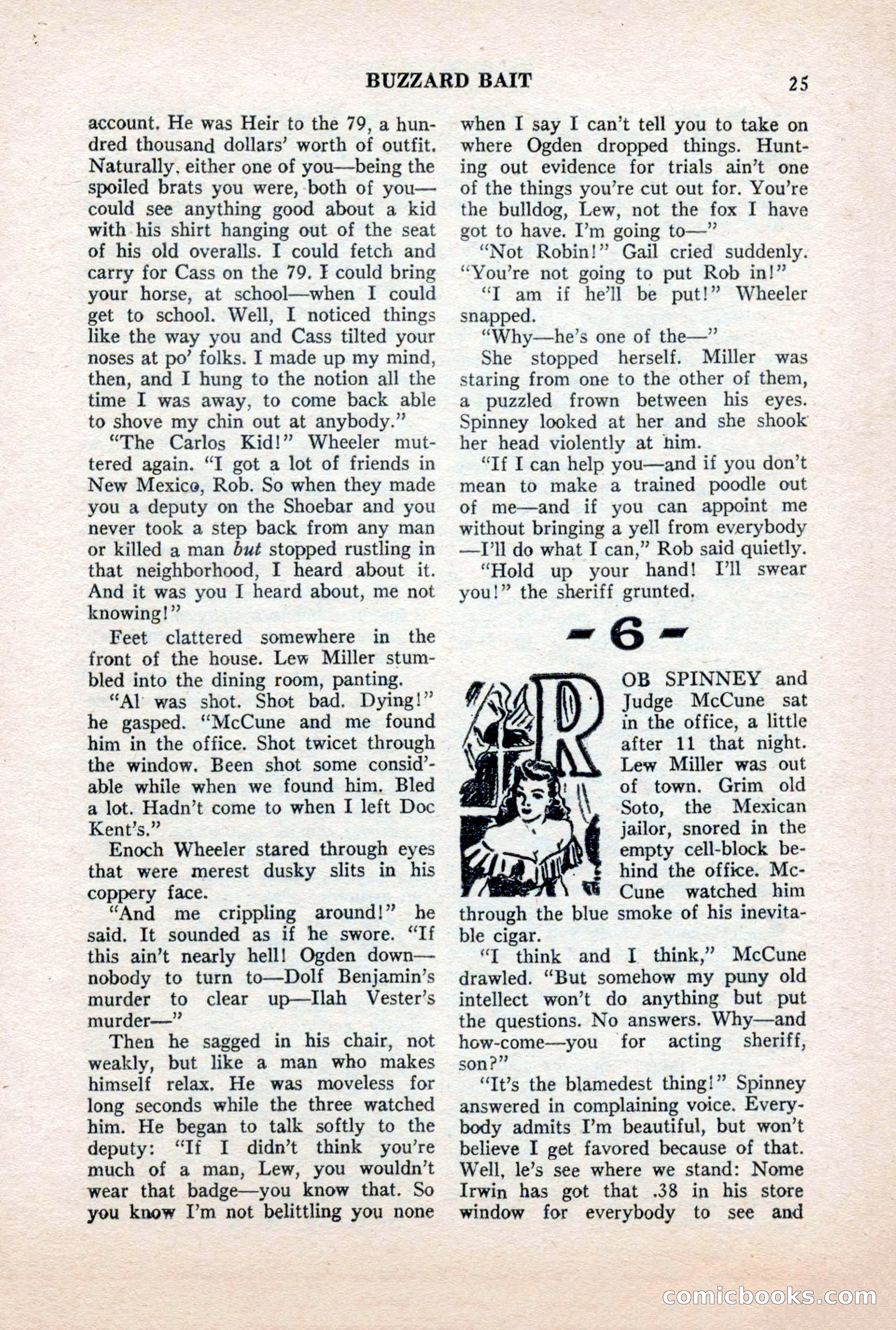 Famous Western, October 1956 — page 25 of 100
