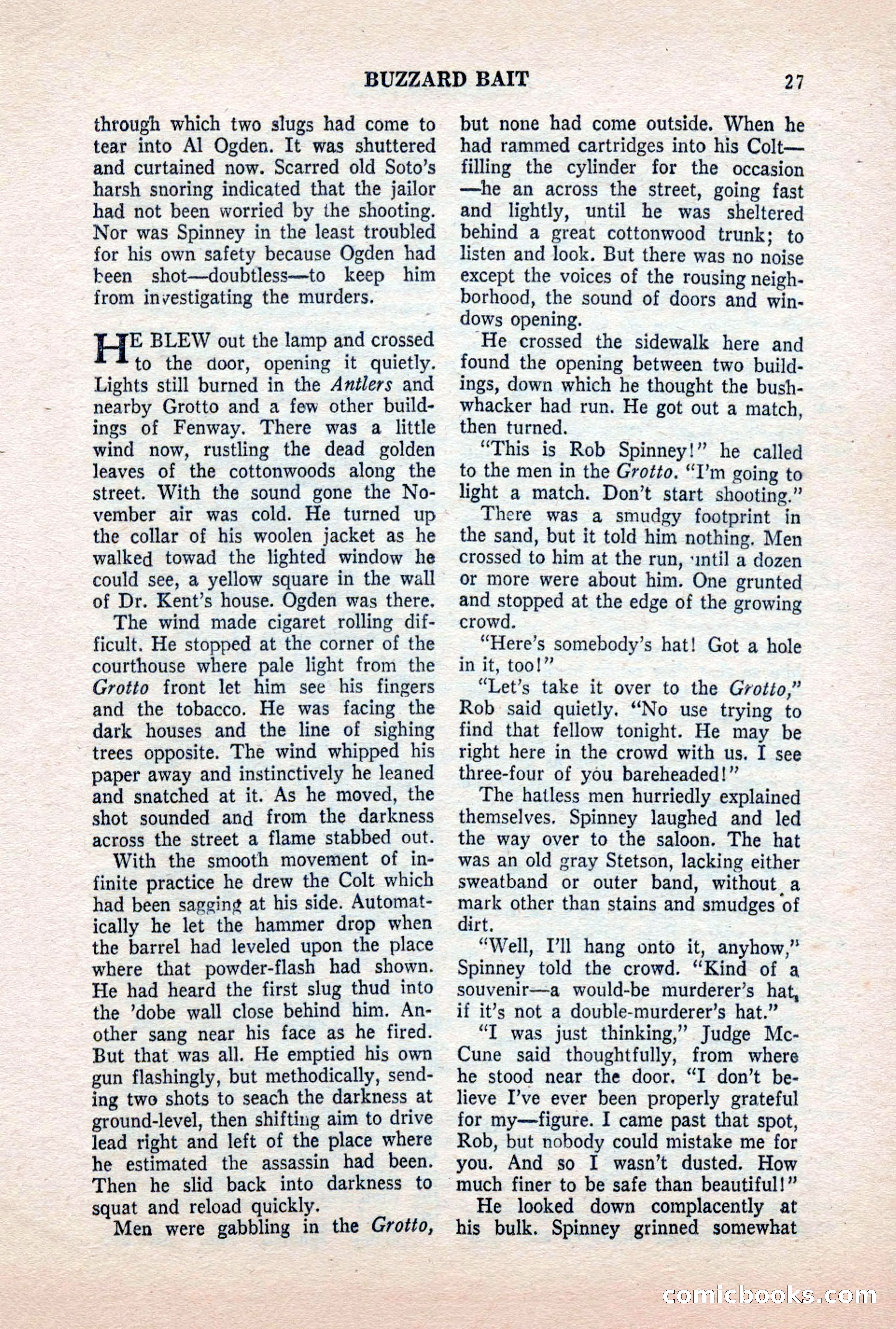 Famous Western, October 1956 — page 27 of 100