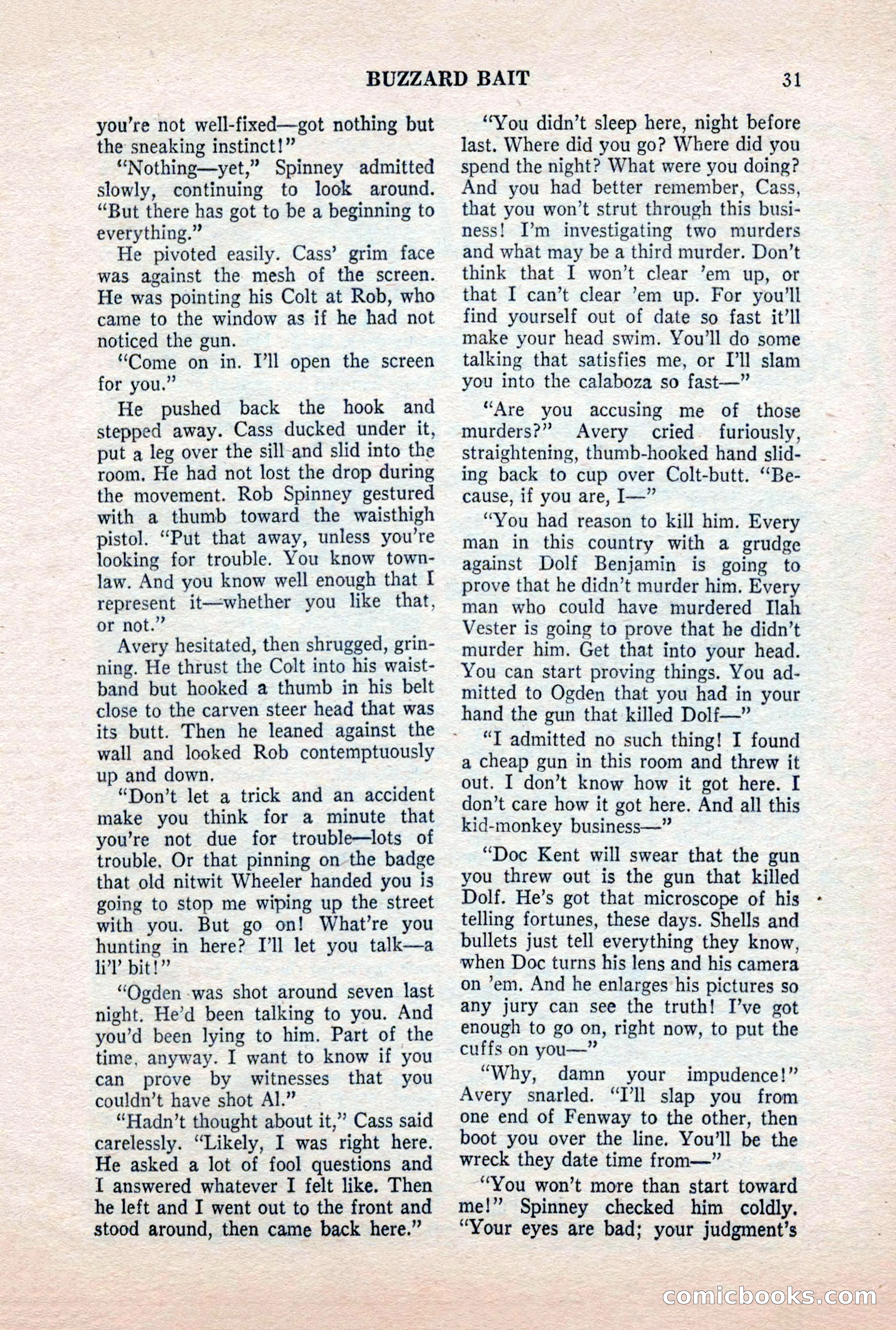 Famous Western, October 1956 — page 31 of 100