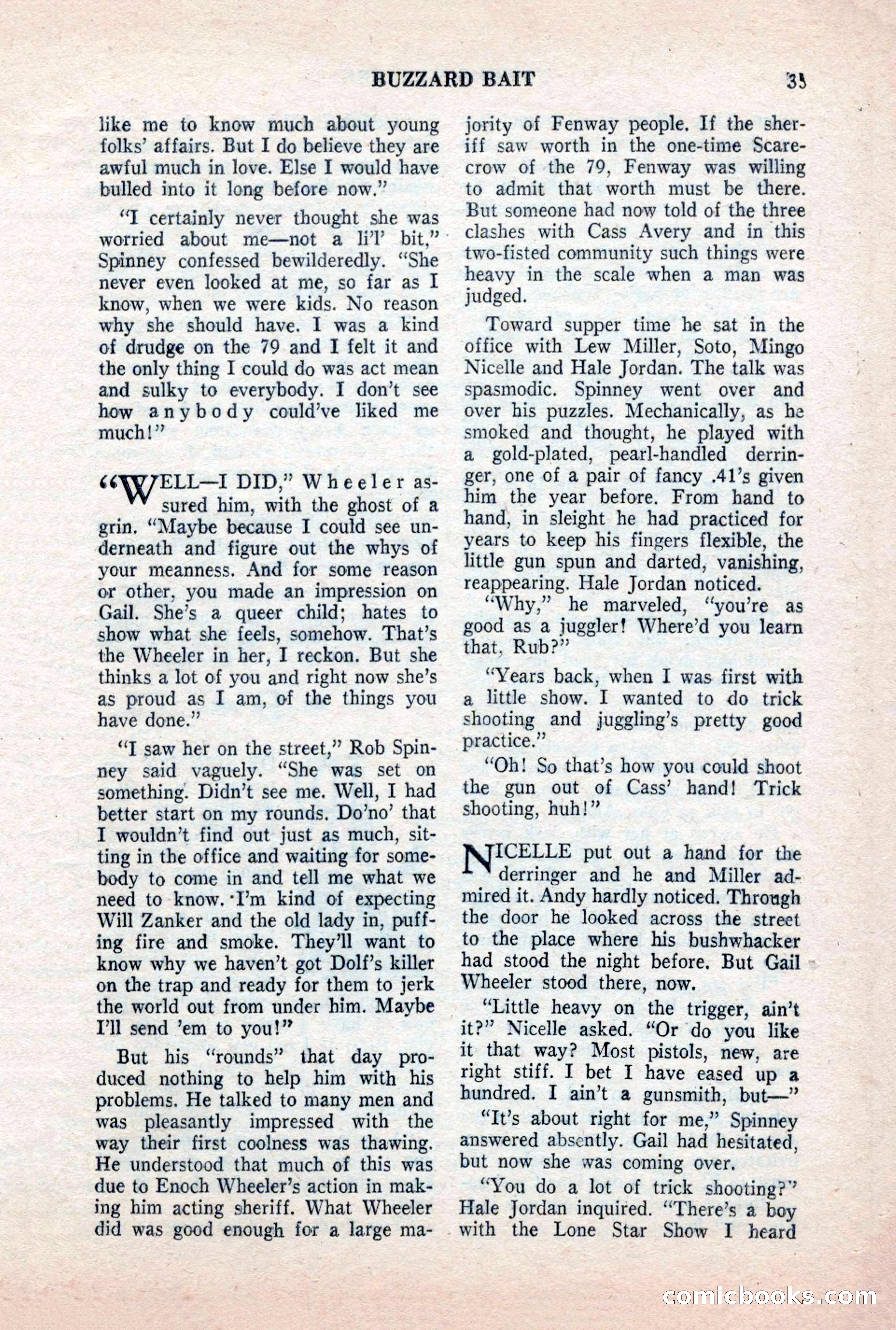 Famous Western, October 1956 — page 35 of 100