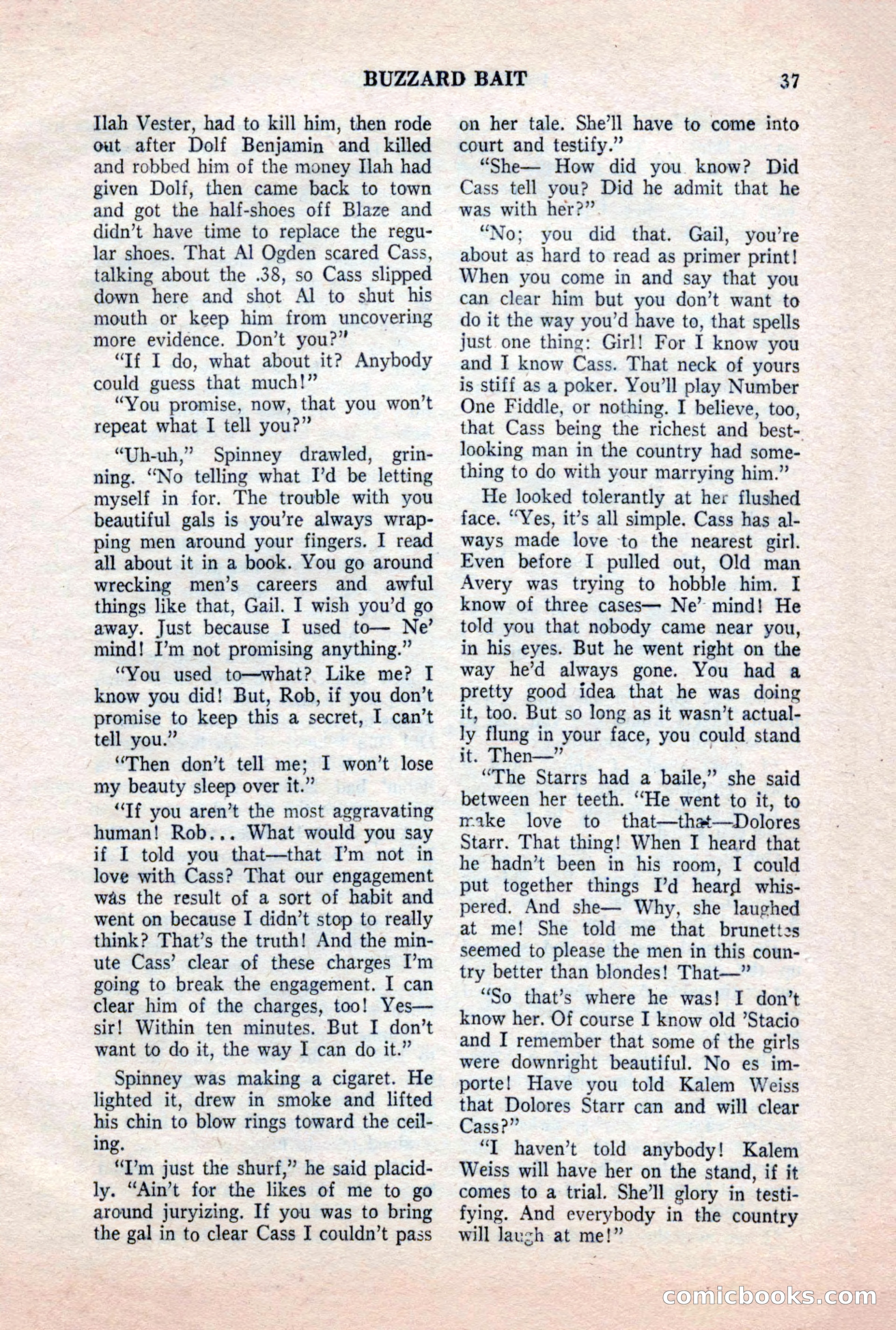 Famous Western, October 1956 — page 37 of 100