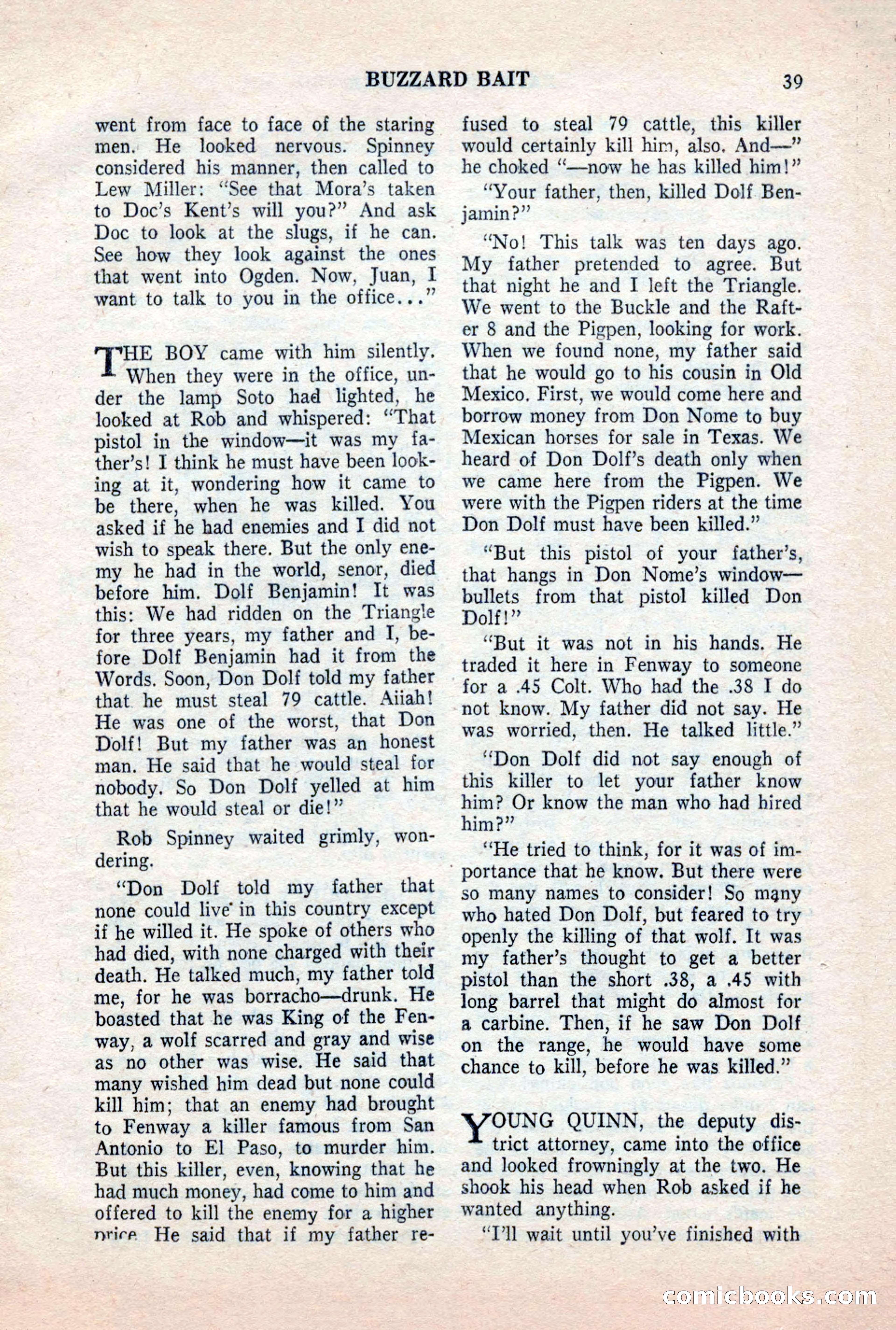 Famous Western, October 1956 — page 39 of 100