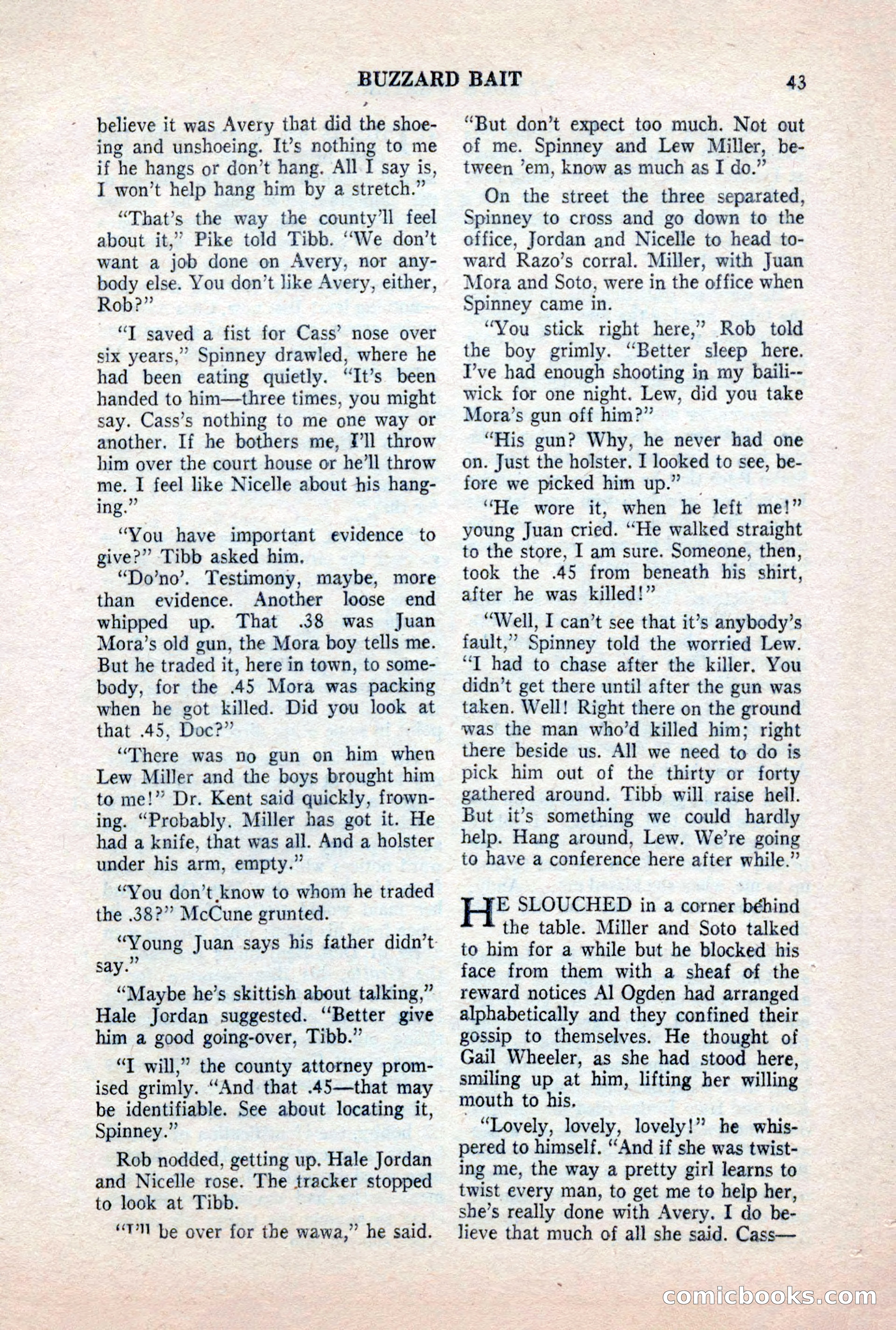Famous Western, October 1956 — page 43 of 100
