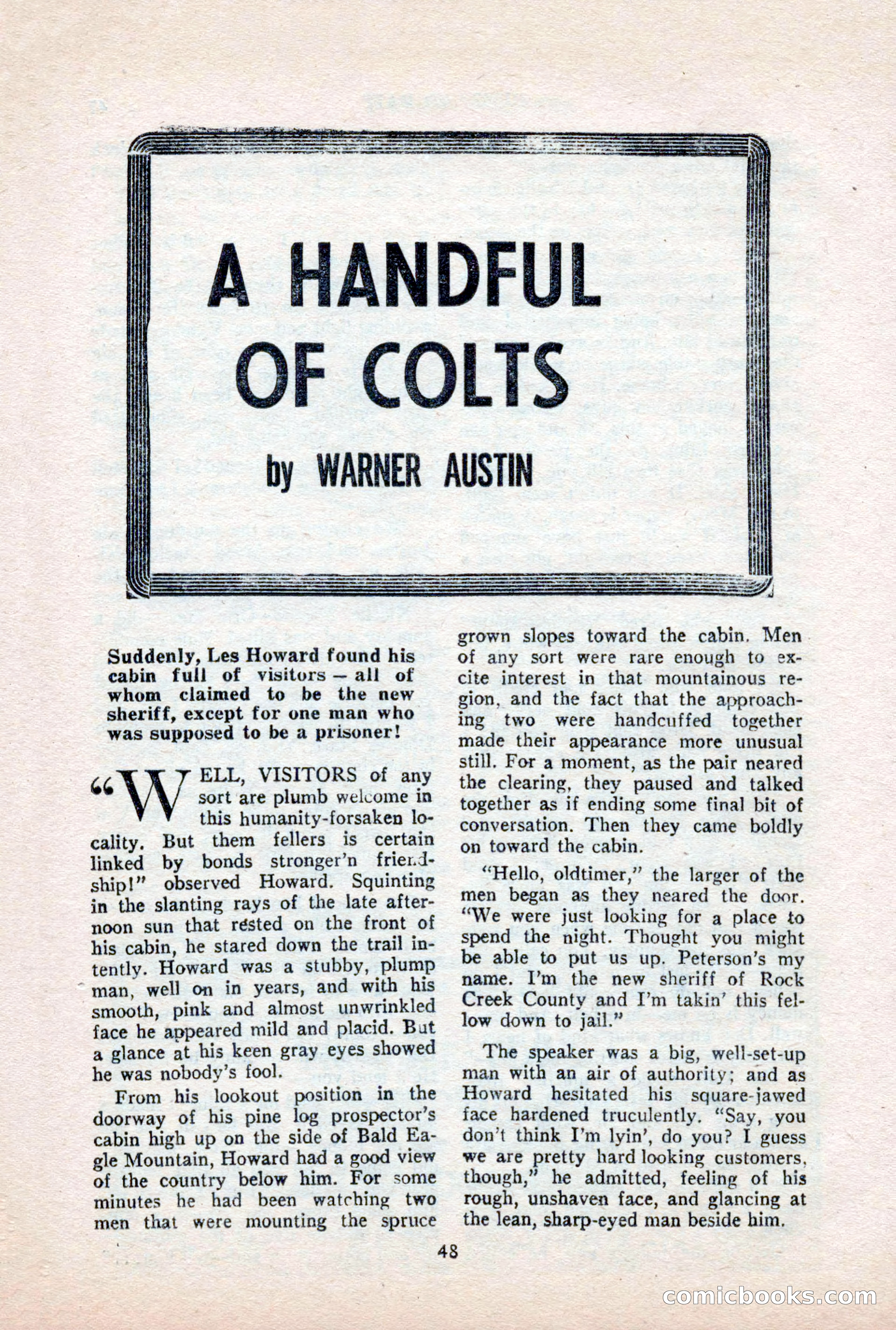 Famous Western, October 1956 — page 48 of 100