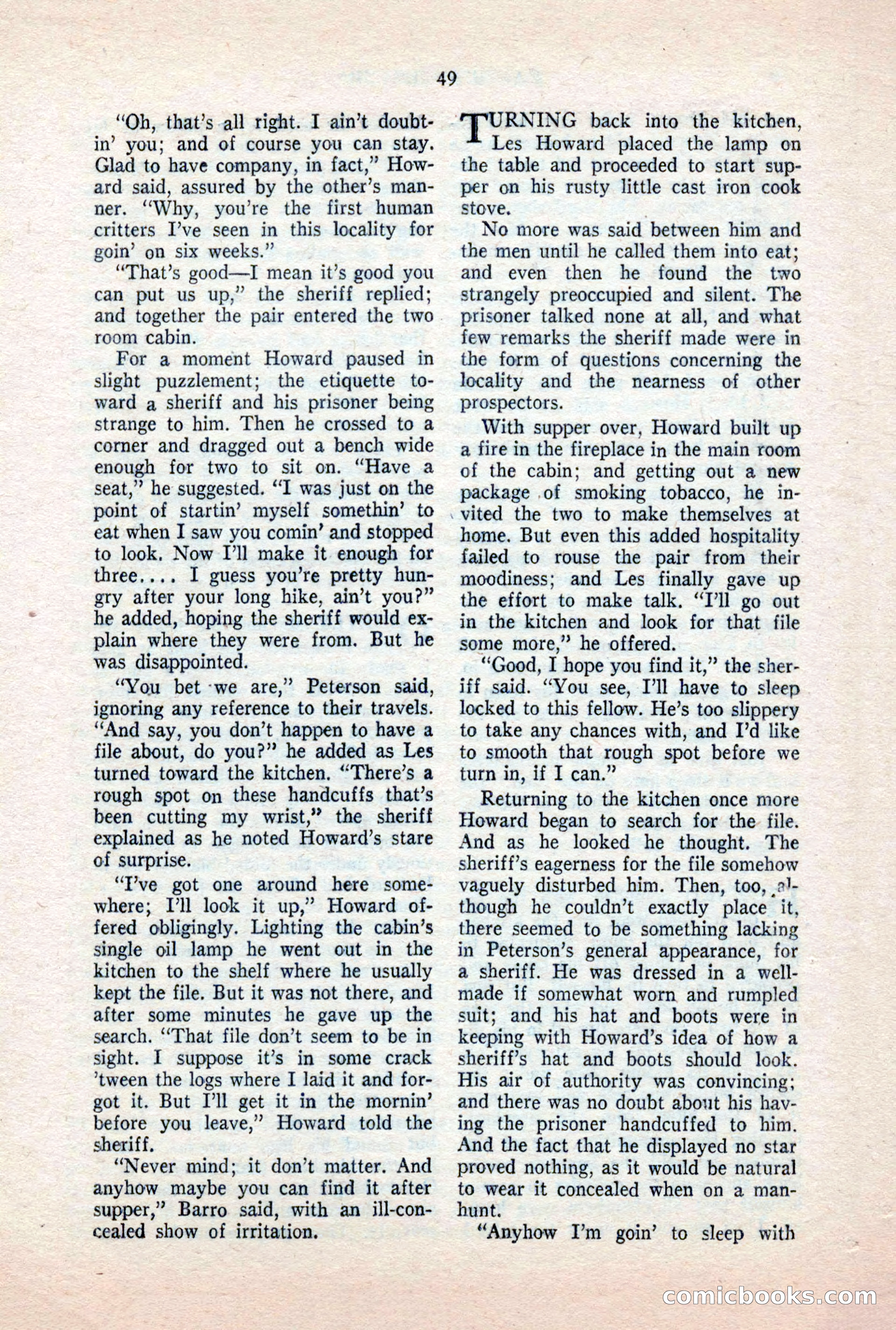 Famous Western, October 1956 — page 49 of 100