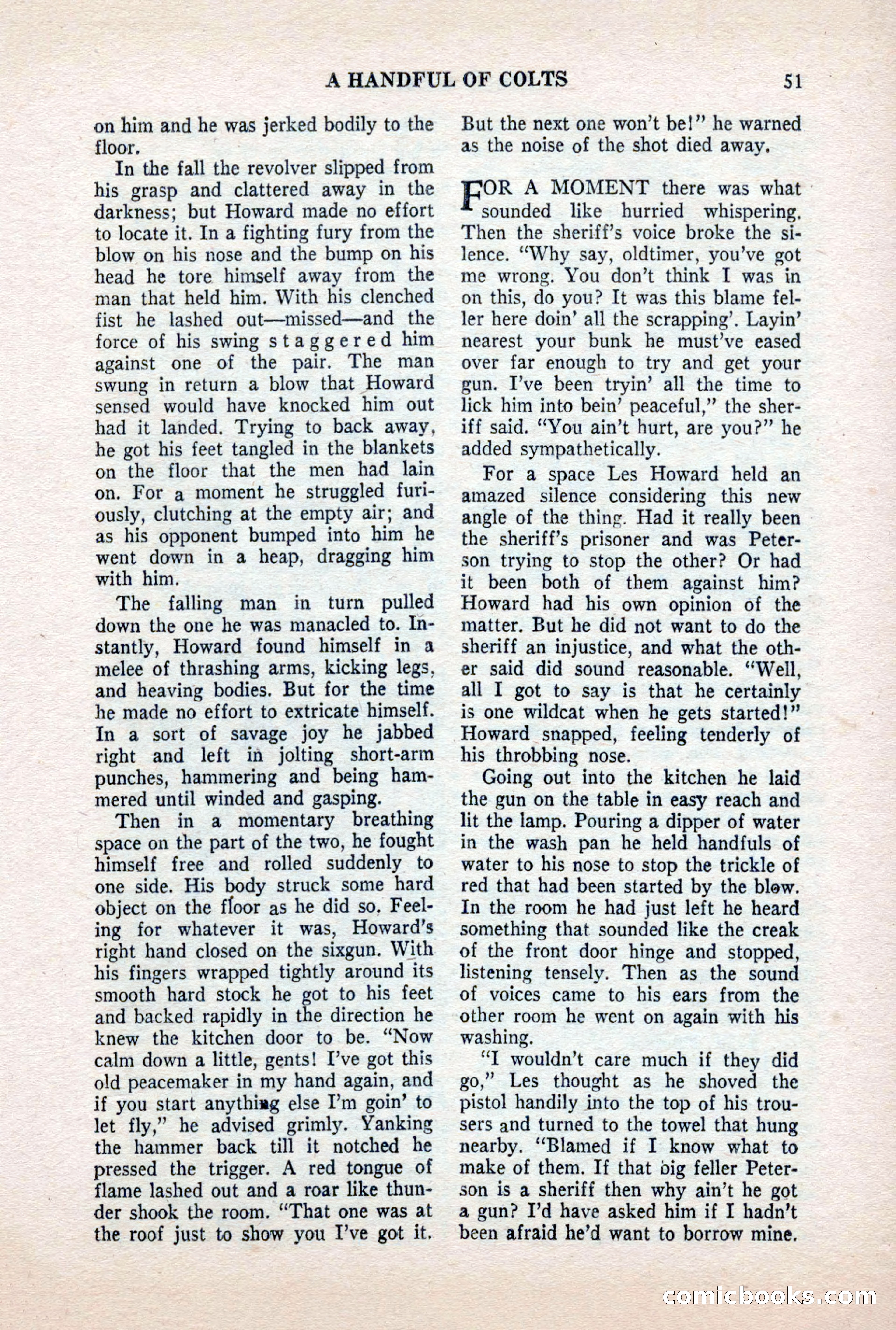Famous Western, October 1956 — page 51 of 100