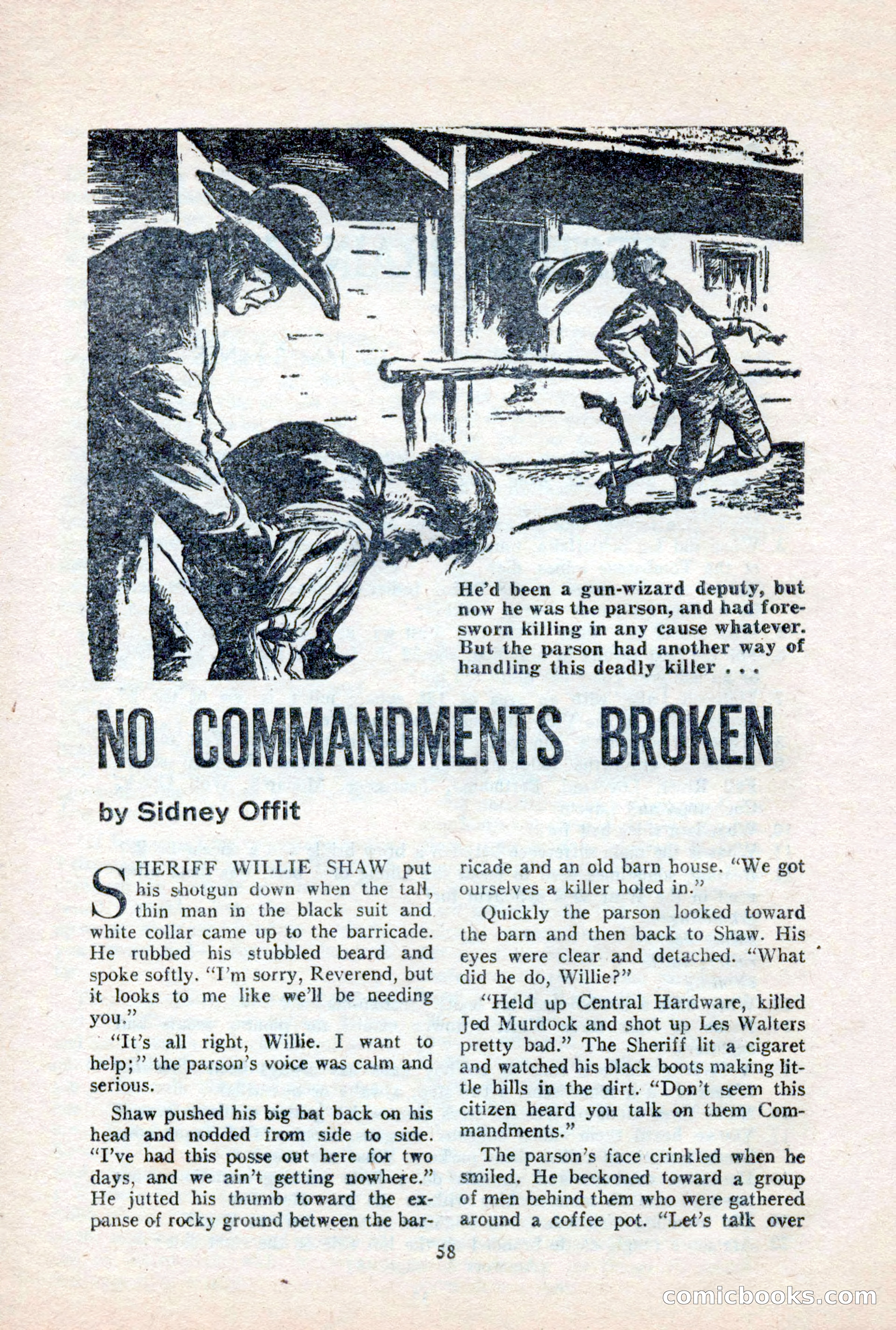 Famous Western, October 1956 — page 58 of 100
