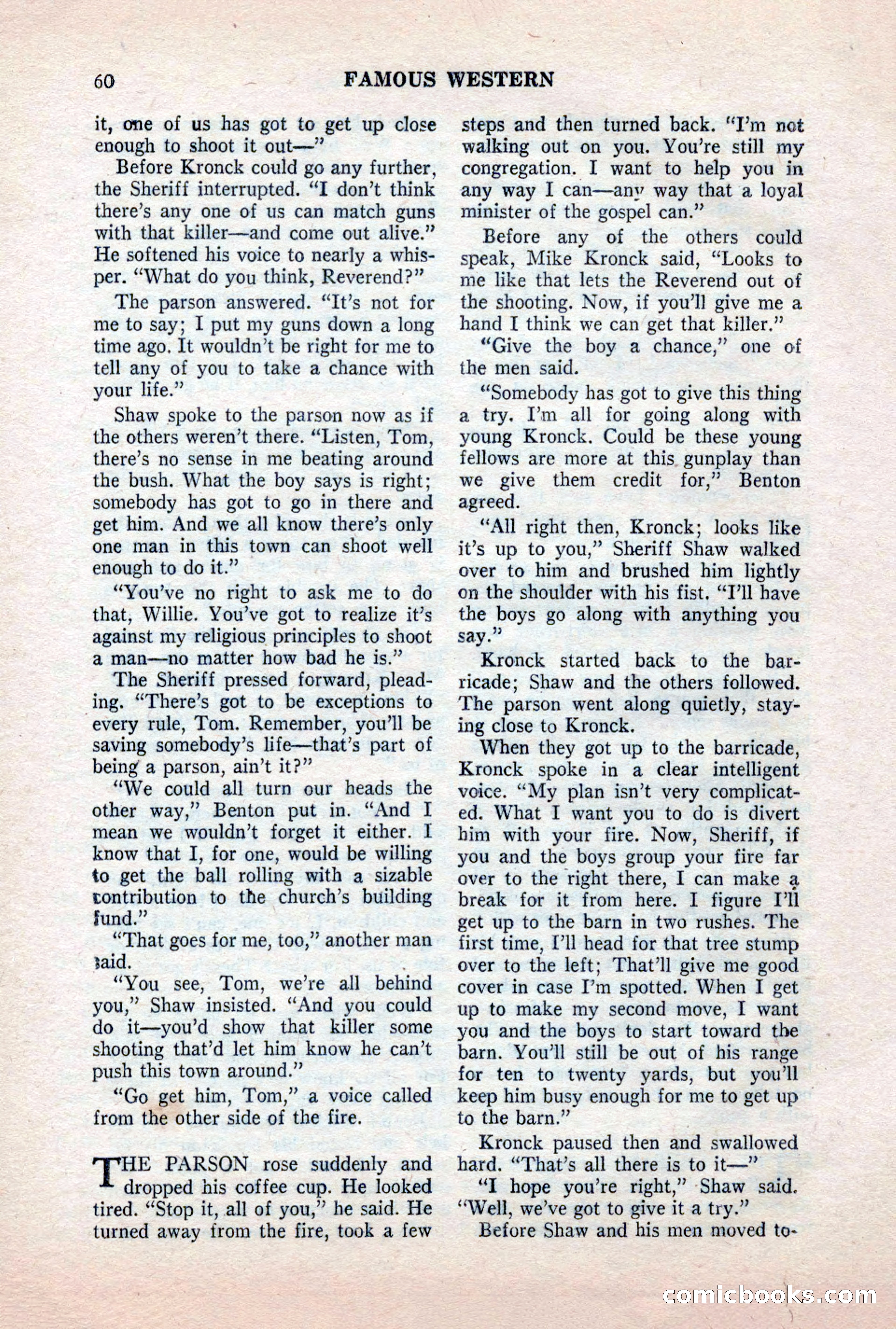 Famous Western, October 1956 — page 60 of 100