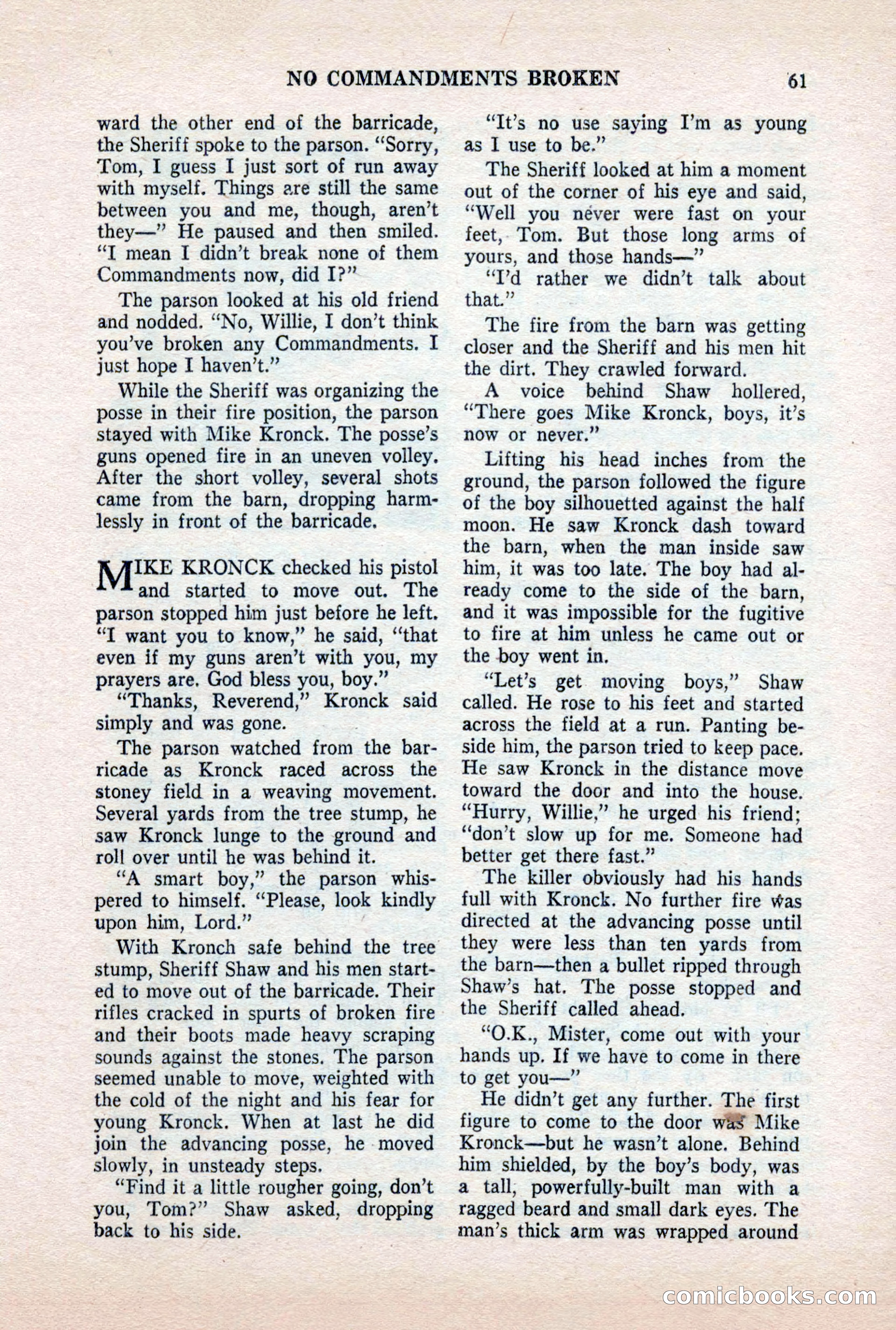 Famous Western, October 1956 — page 61 of 100