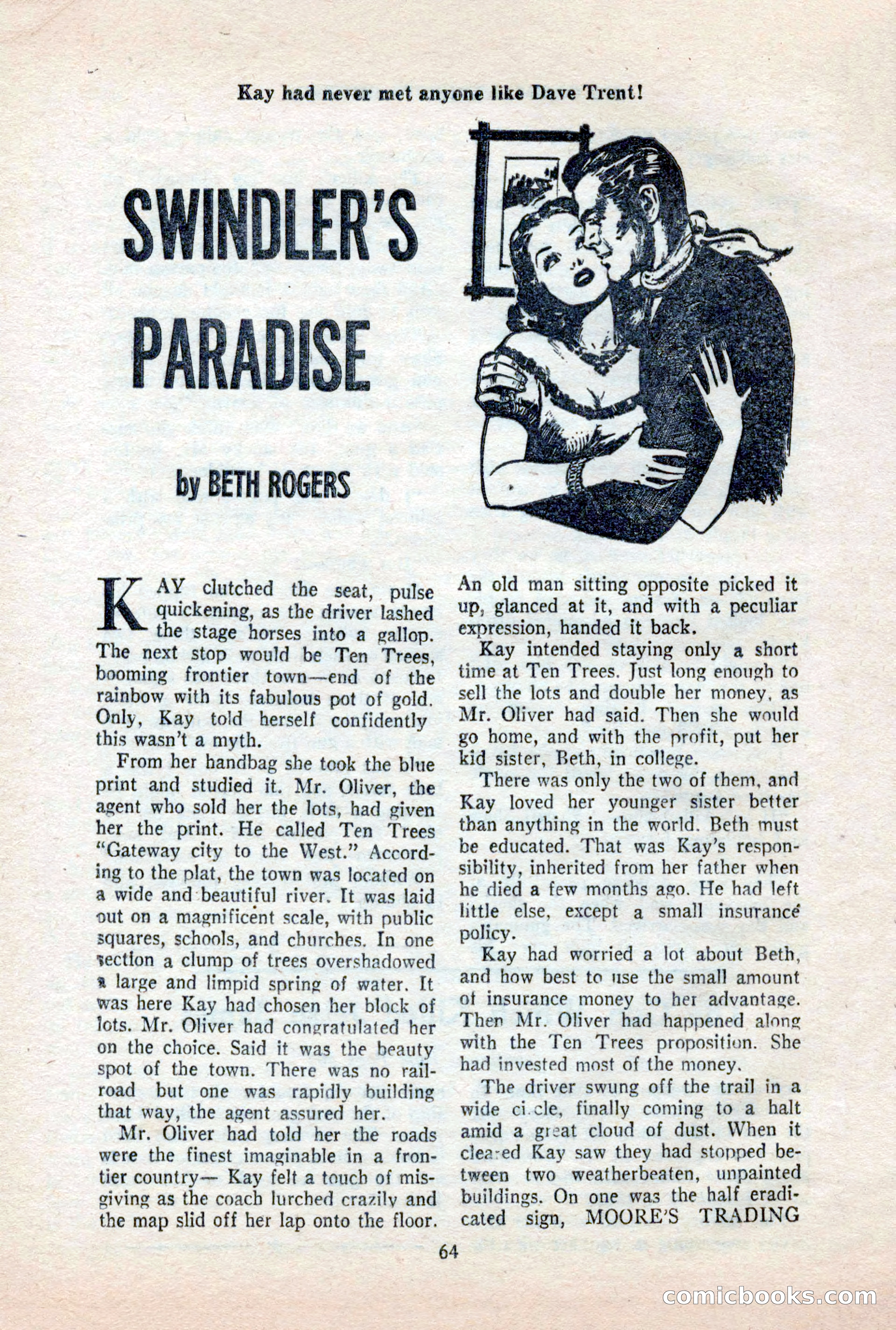Famous Western, October 1956 — page 64 of 100