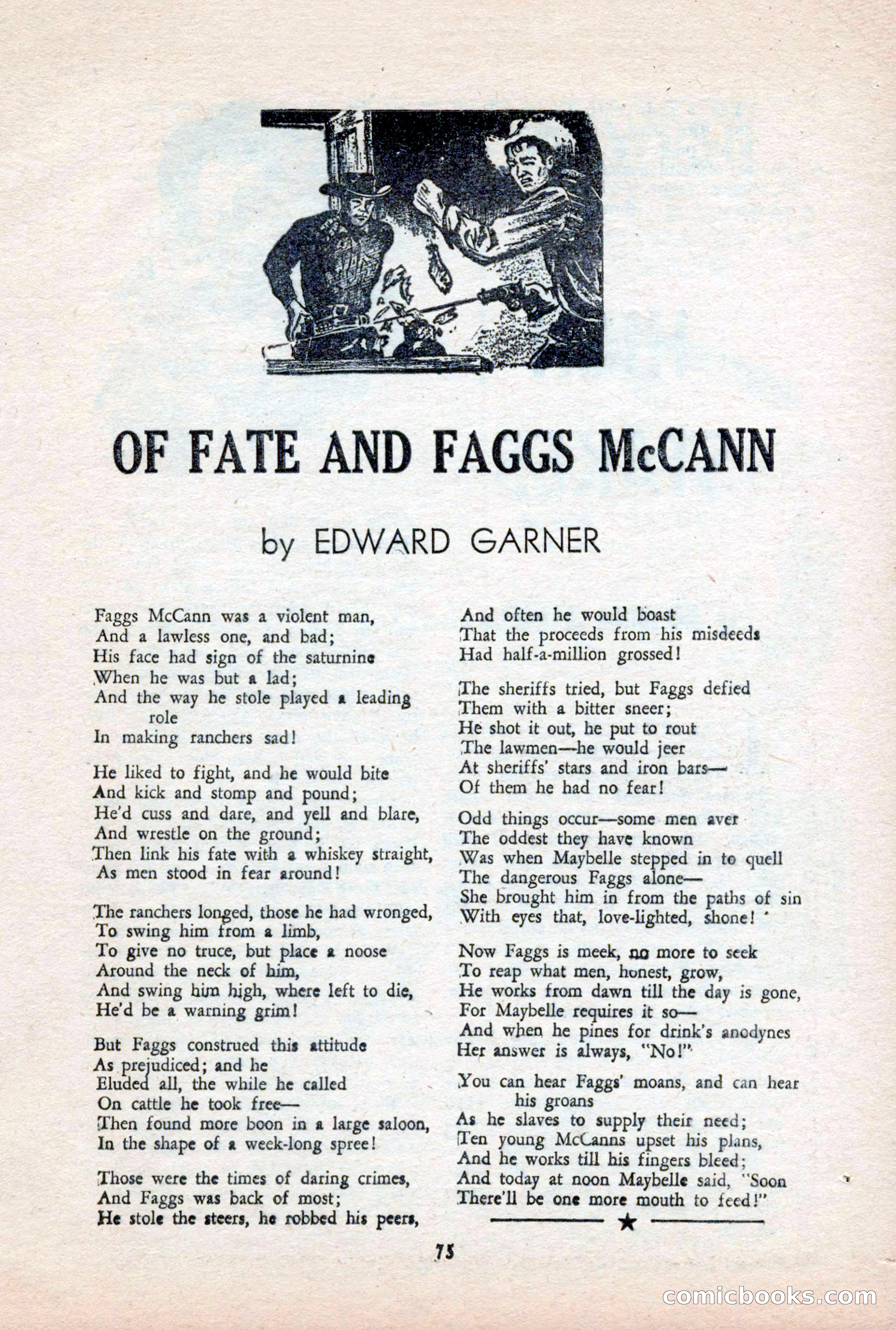 Famous Western, October 1956 — page 75 of 100