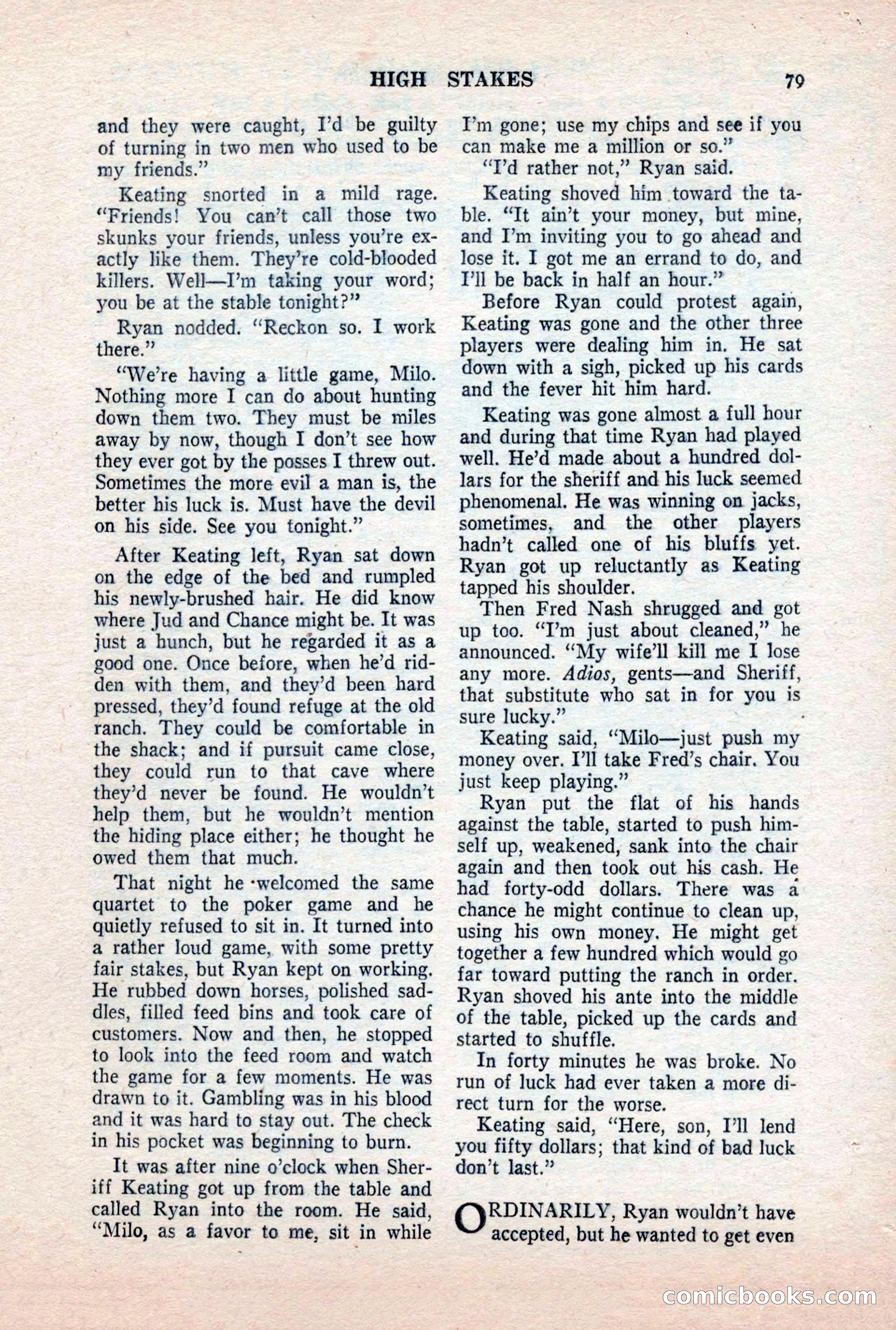 Famous Western, October 1956 — page 79 of 100