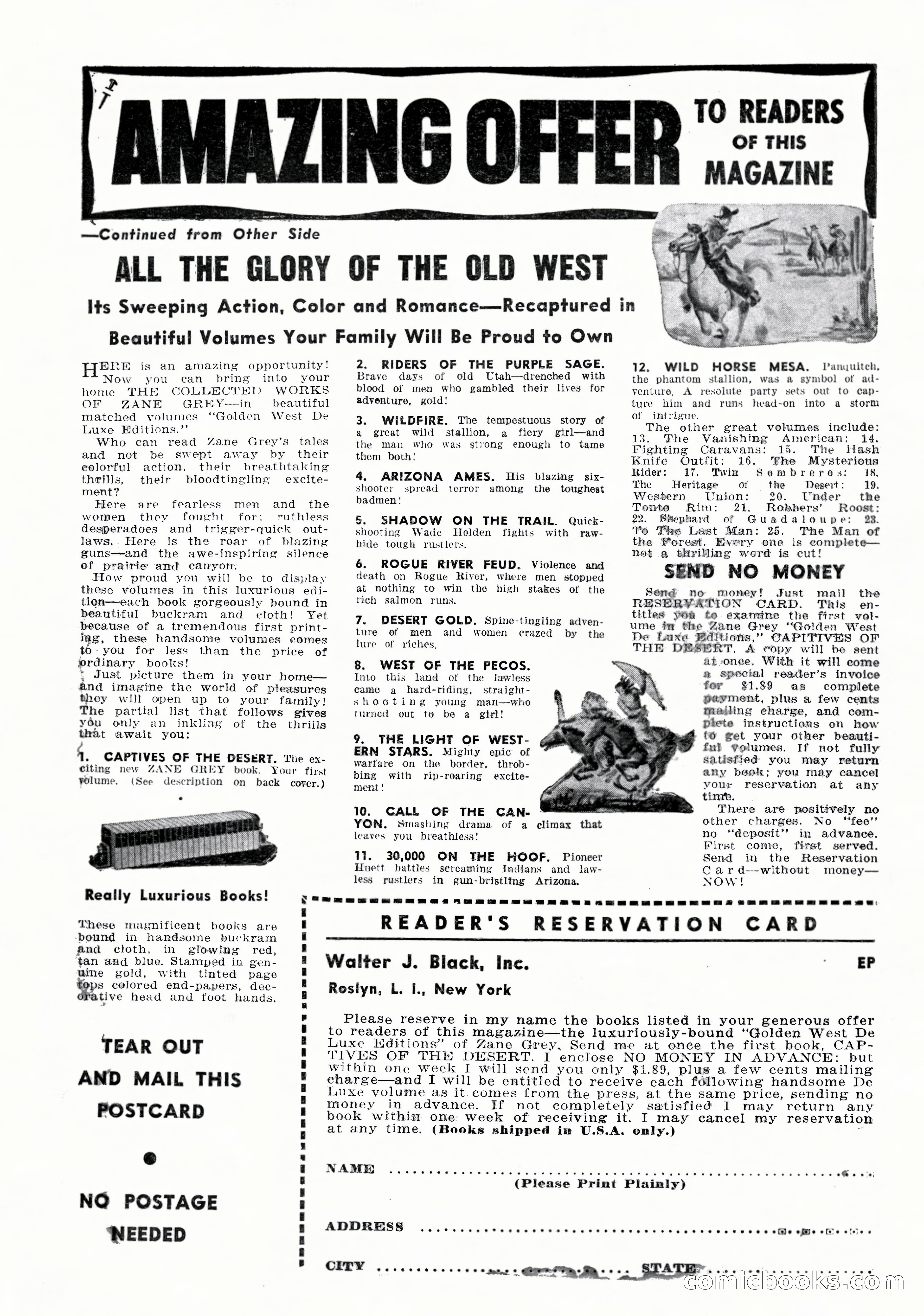Famous Western, October 1956 — page 99 of 100