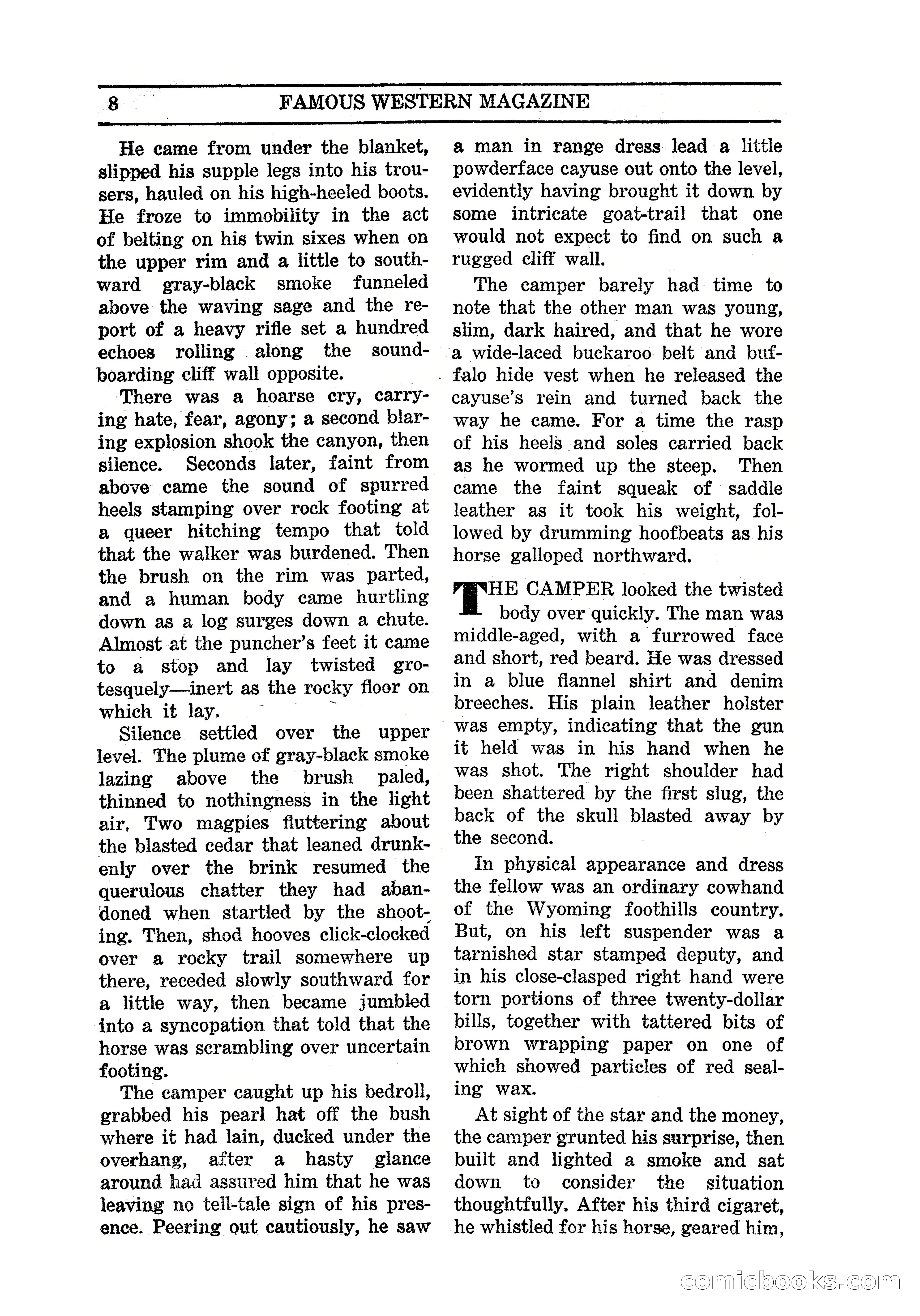 Famous Western, March 1938 — page 10 of 116